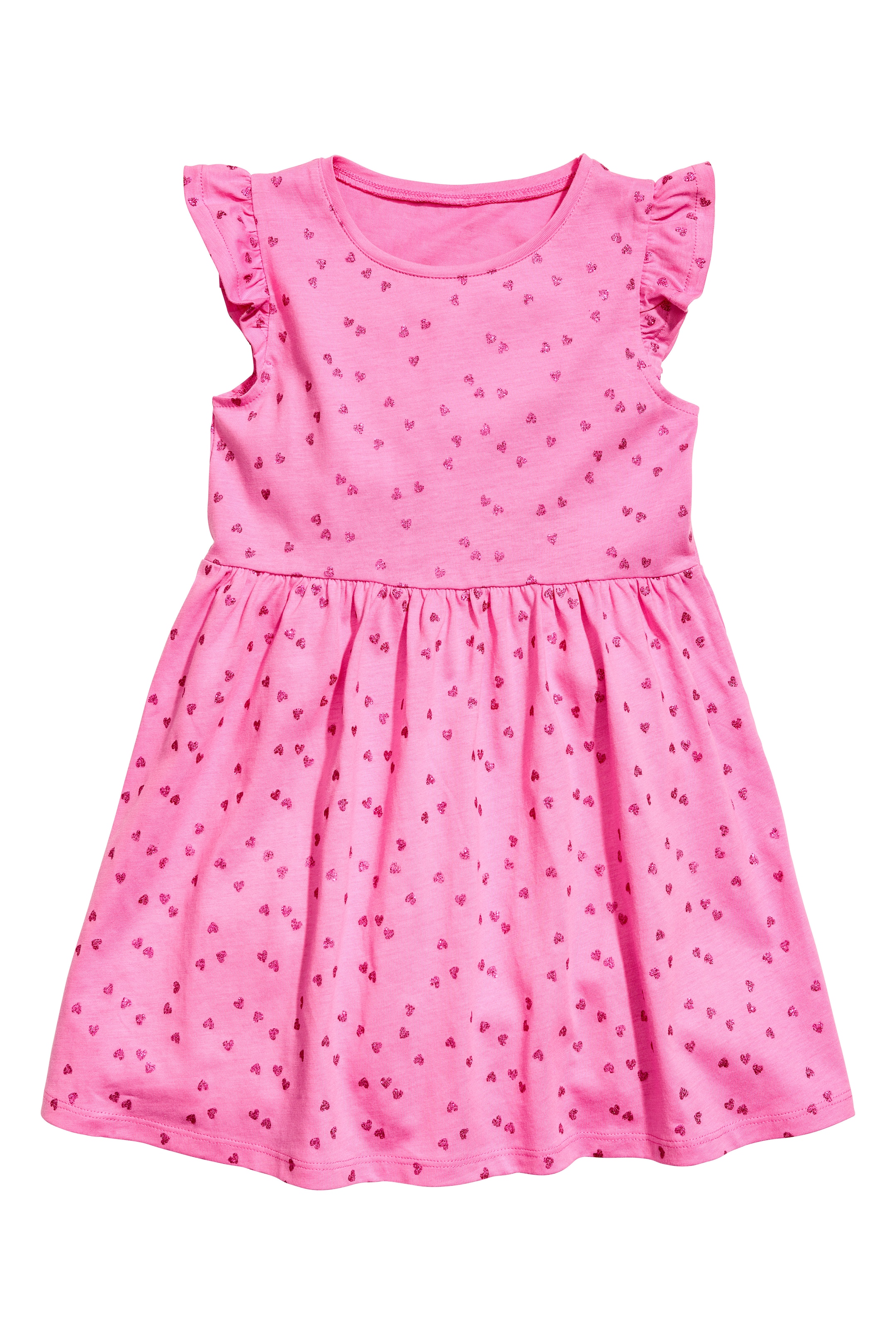 View larger image: Jersey dress - Cerise/Heart - Kids | H&M GB 1