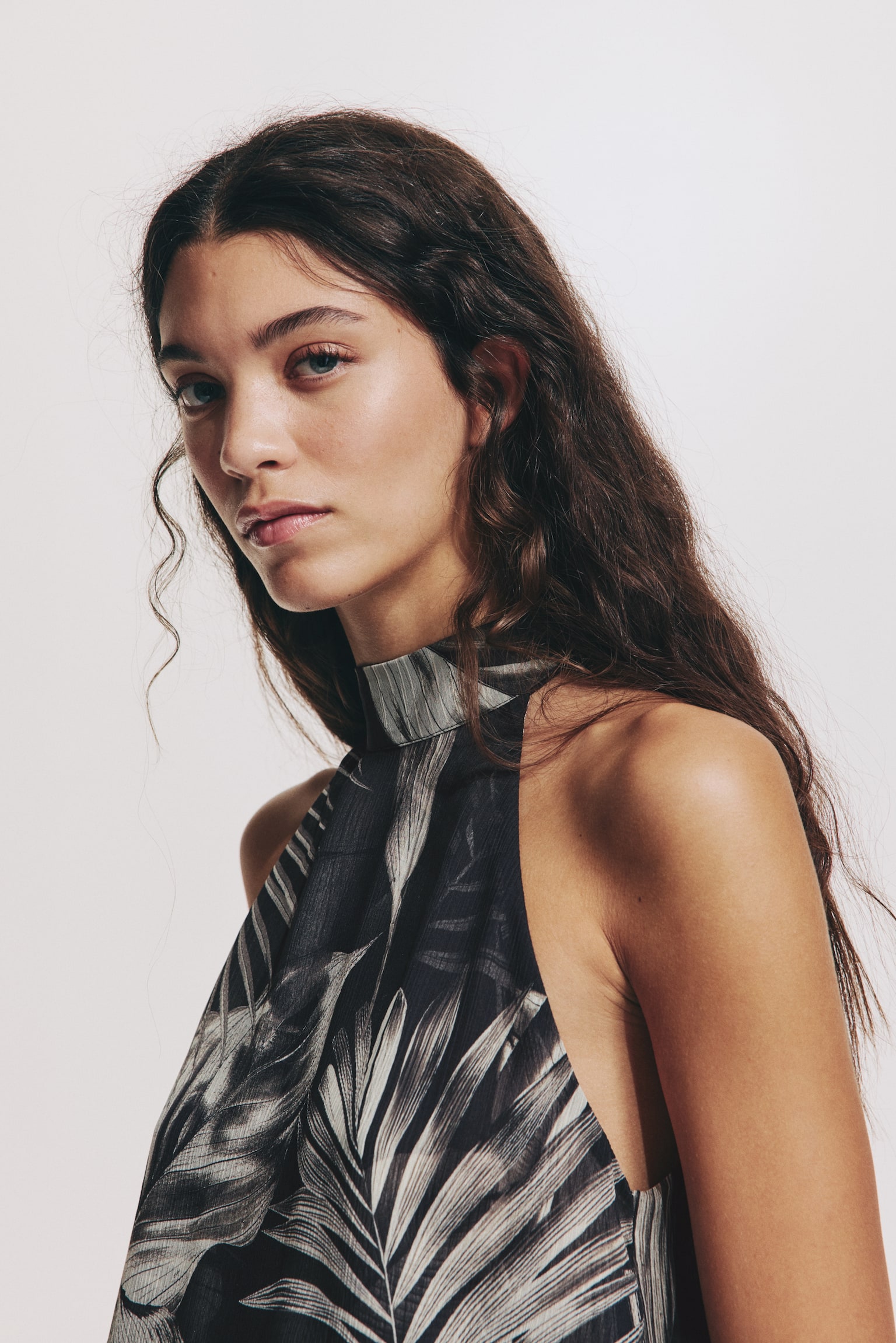 Halterneck top - Negro/Diseño - 2