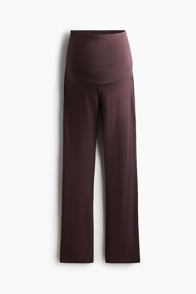 MAMA Before & After Flared broek - Bruin gemêleerd/Zwart/Donkerbruin - 1