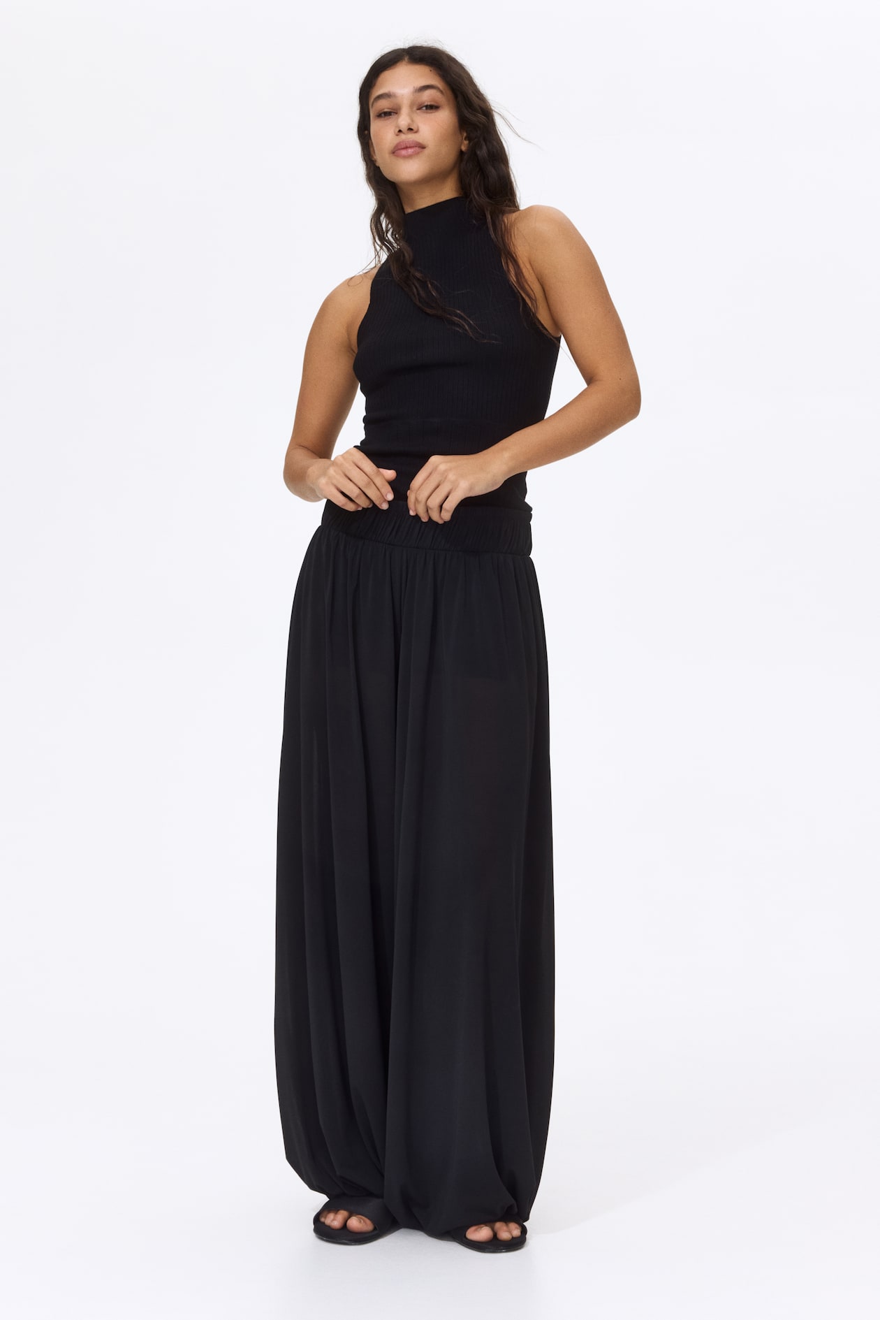 Rib-knit turtleneck top - image 3