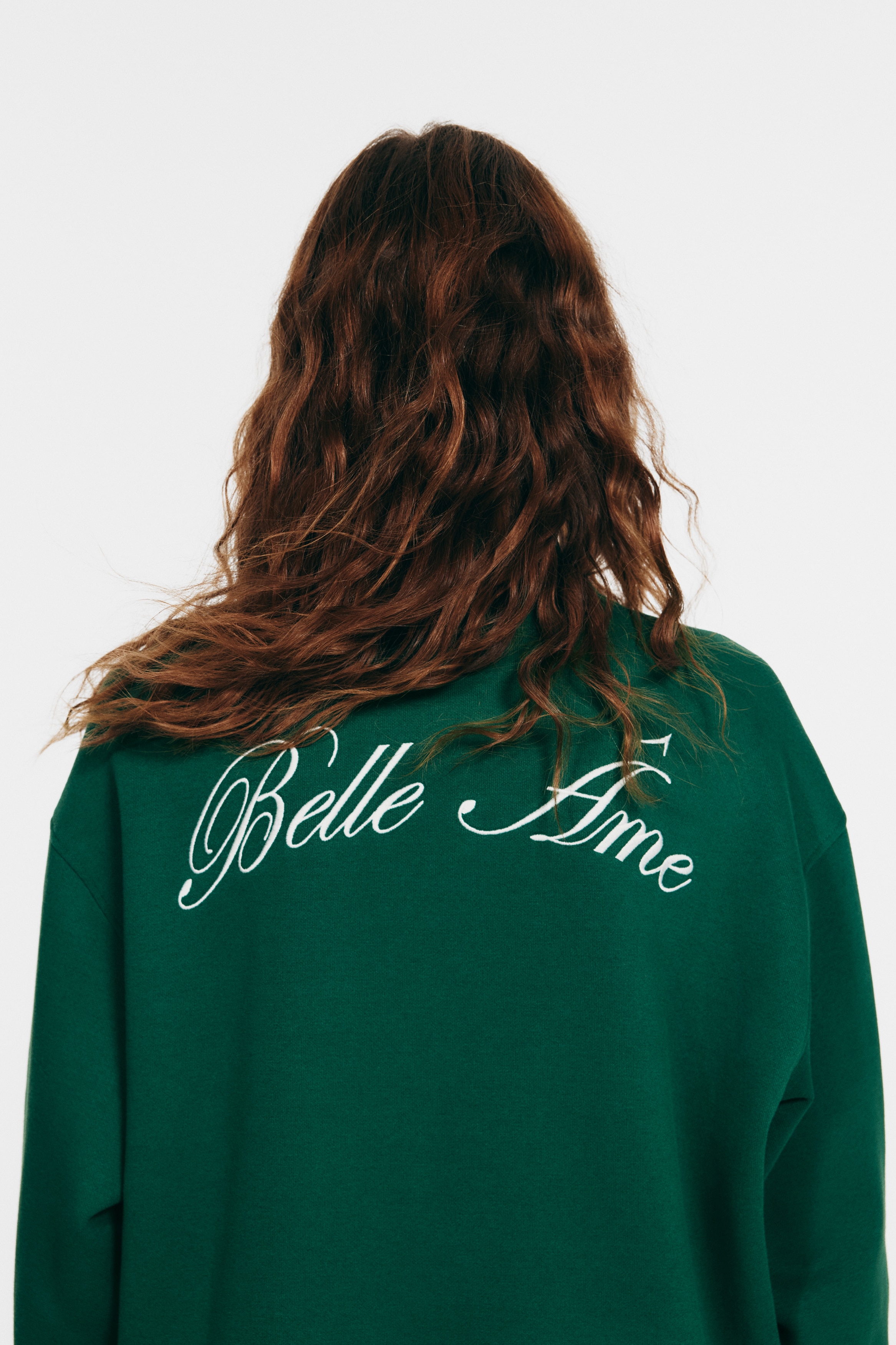Motif-detail zip-top sweatshirt