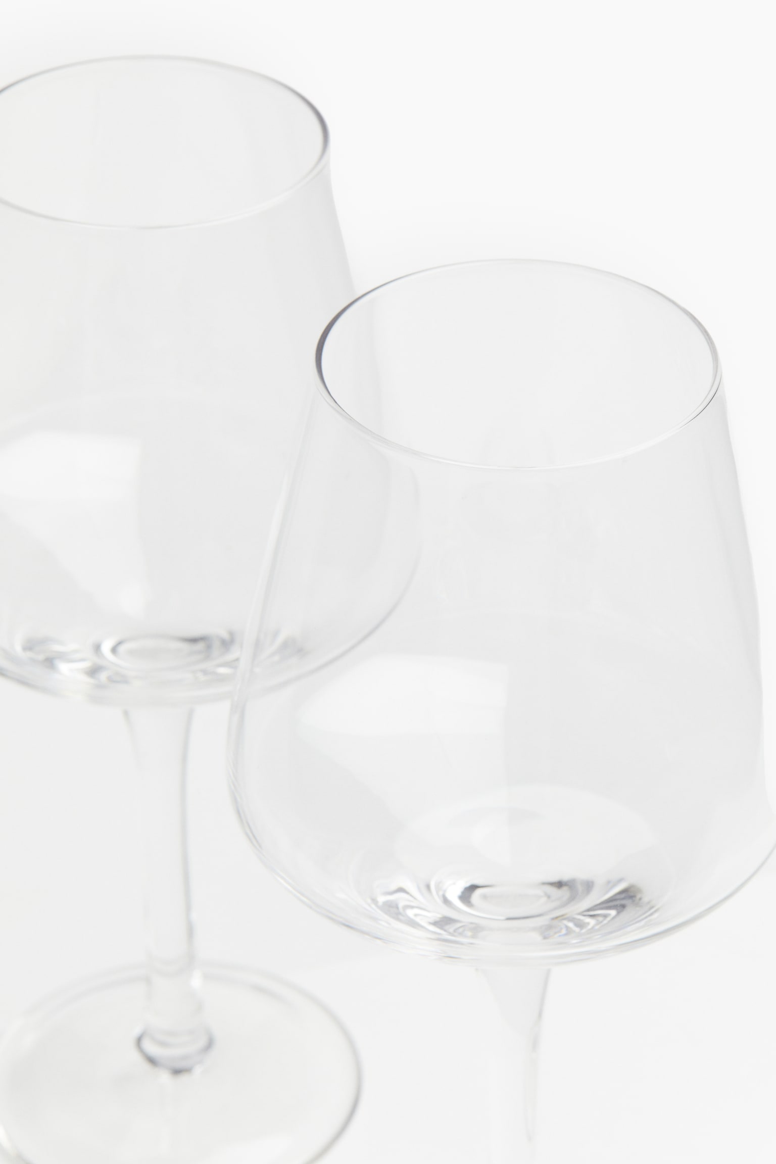 Lot de 2 verres à vin - Transparent/Gris foncé/Beige - 2