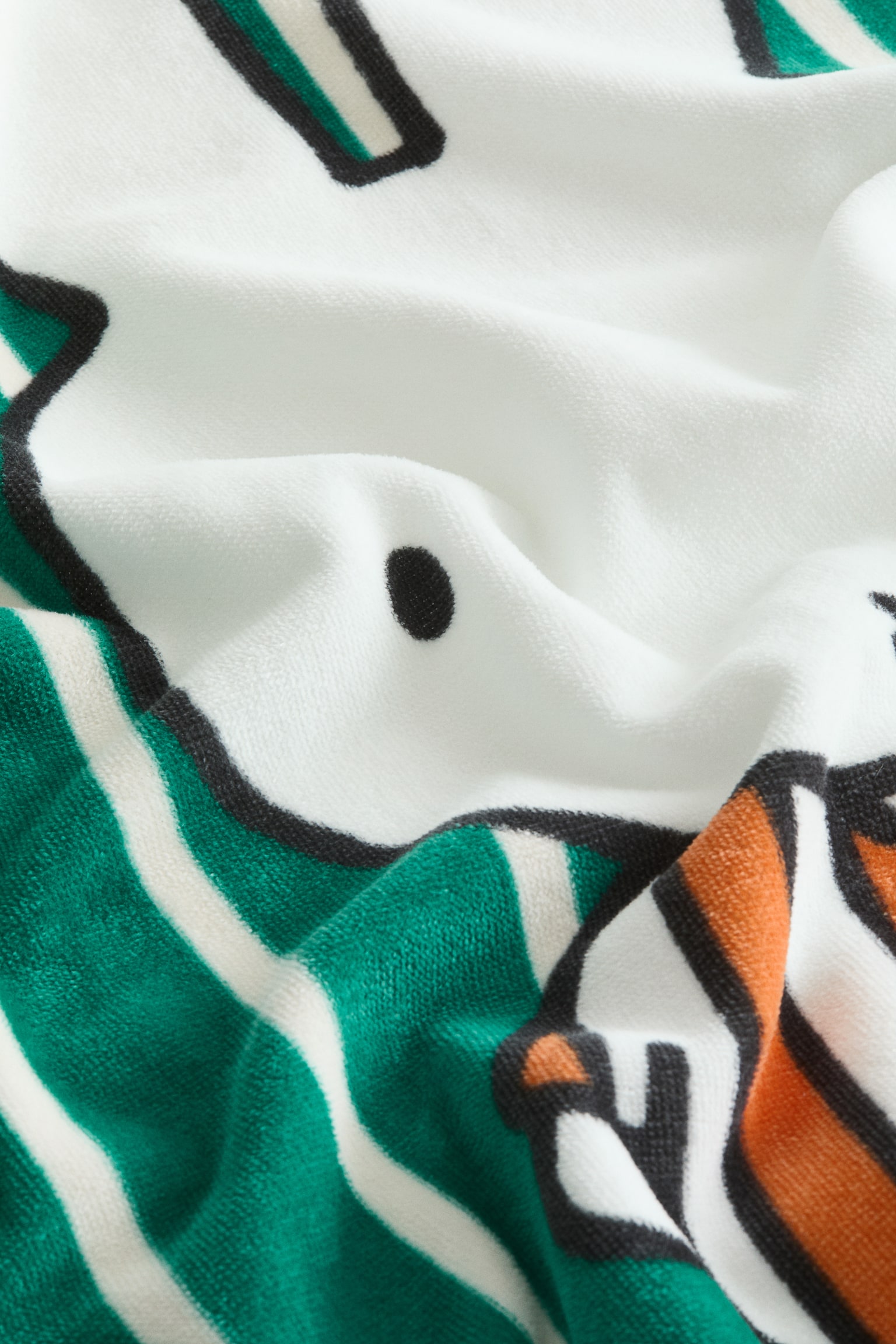 Handduk i frotté med tryck-Mörkgrön/Miffy - 4