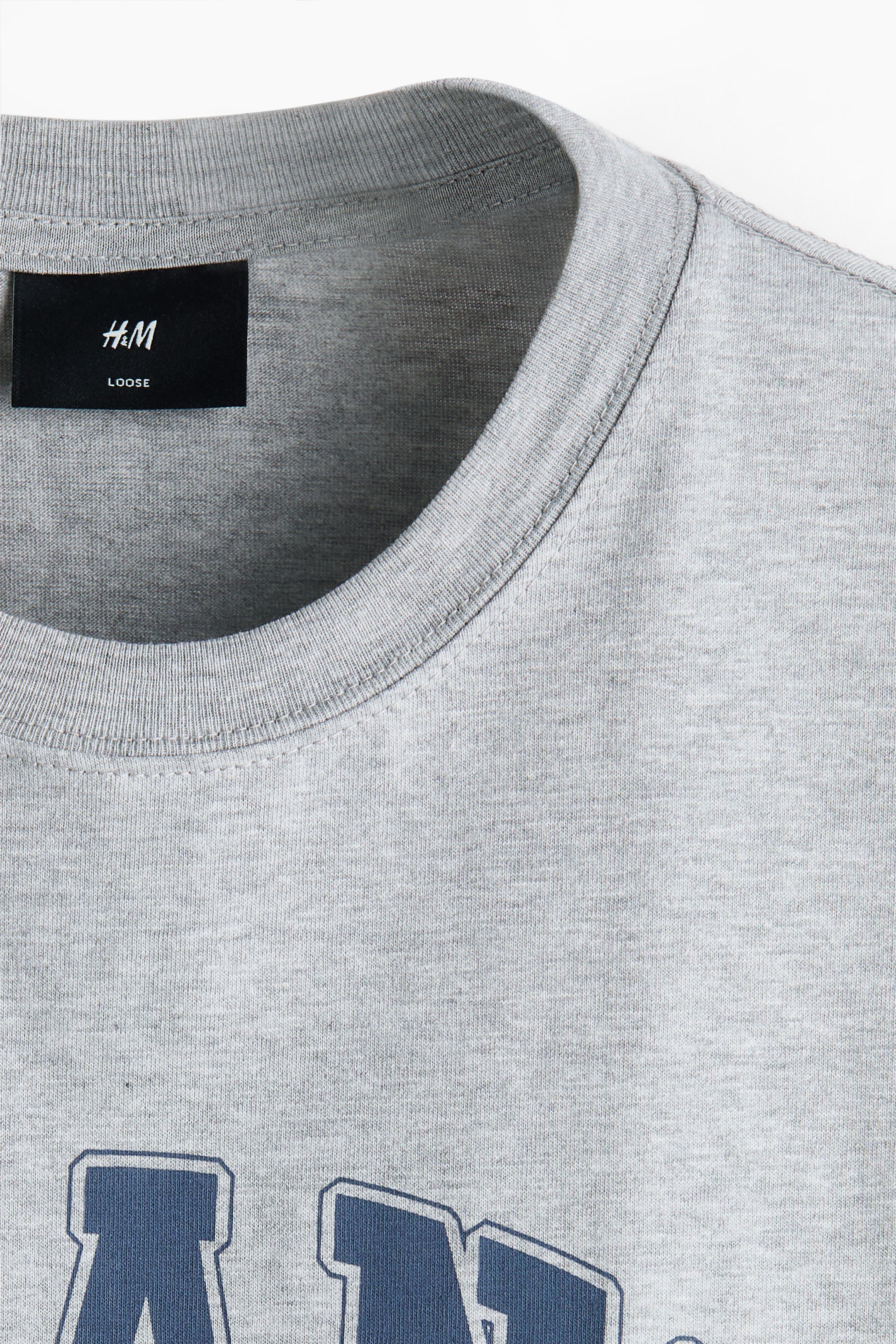 Zobrazit větší obrázek: Tričko Relaxed Fit s potiskem - Šedý melír/Balance - MUŽI | H&M CZ 2