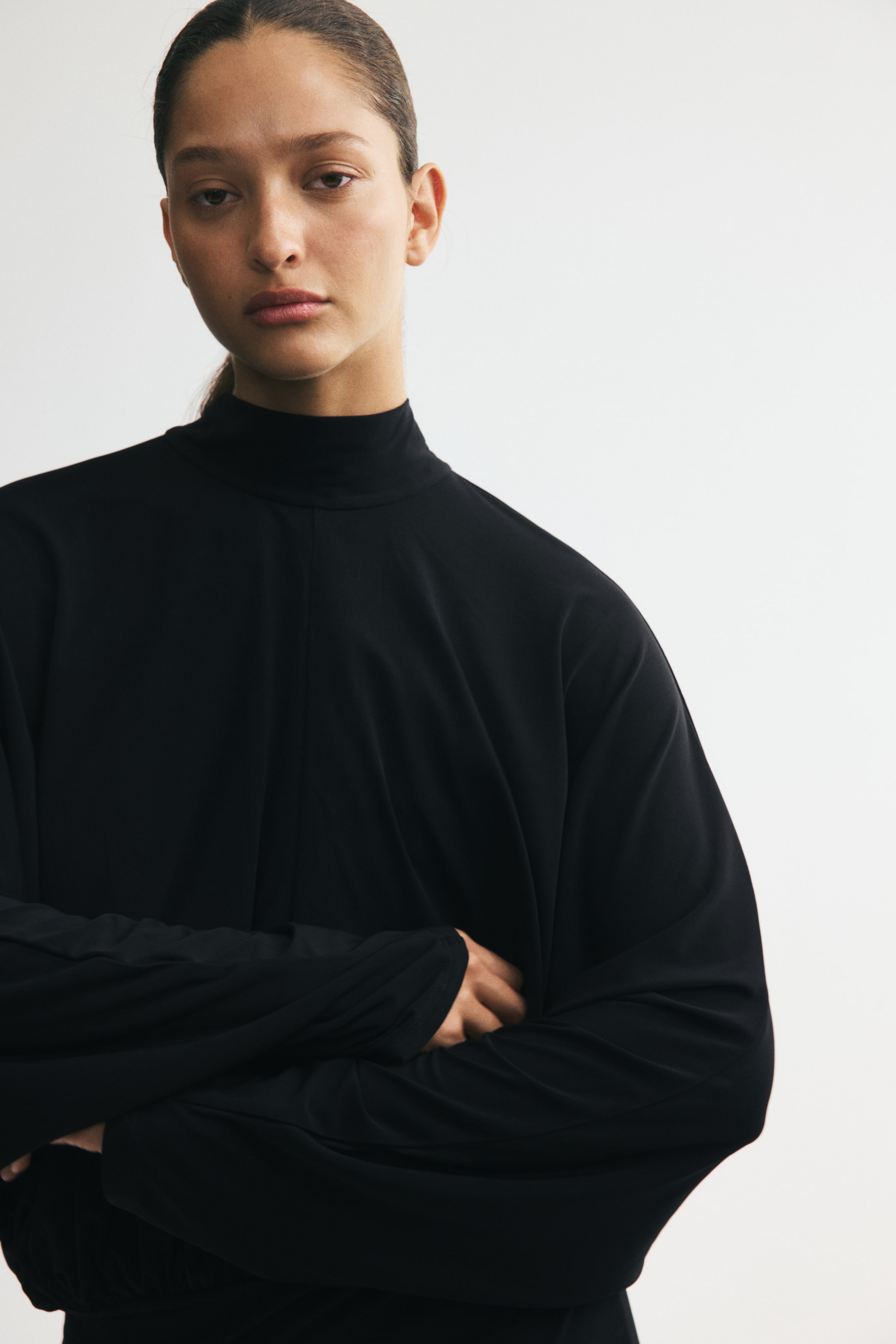 Женские платья H&M Batwing-Sleeved Tie-Detail Dress — фото 7