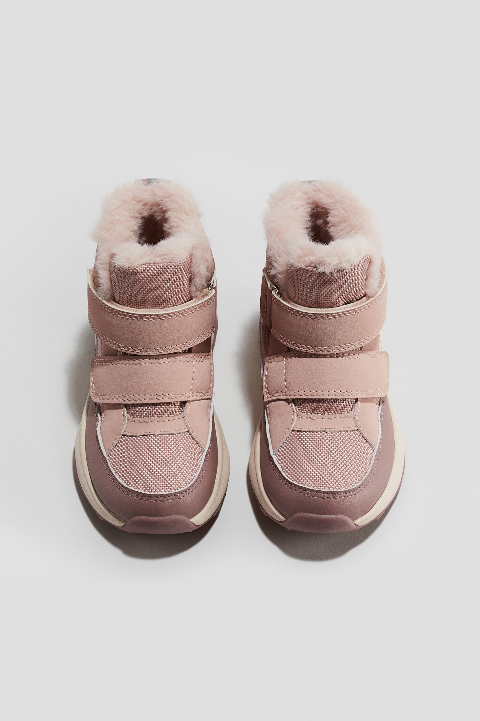 Warm-lined waterproof trainers - Dusty pink/Black - 3