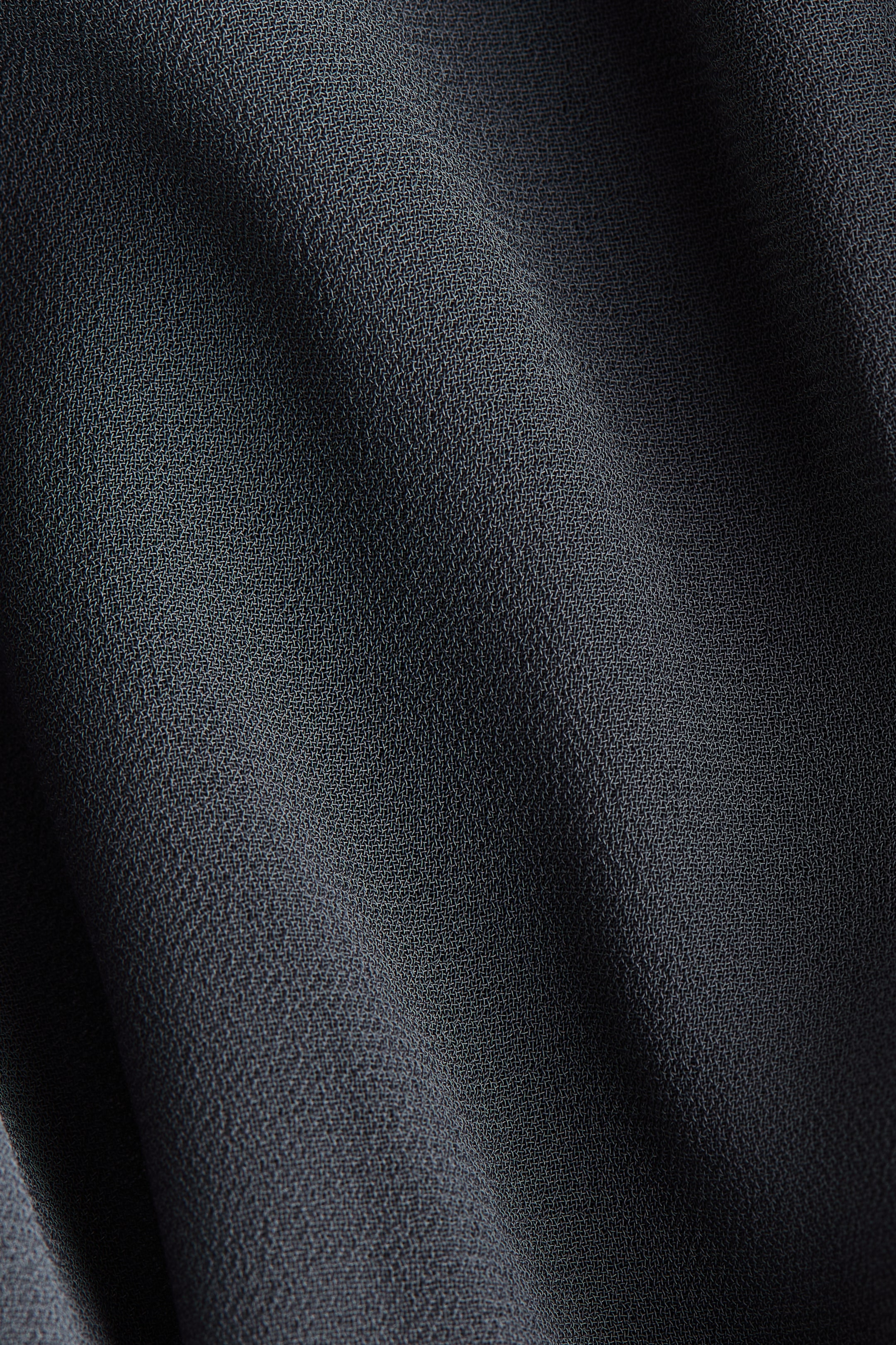 Dual-Fabric Draped Dress