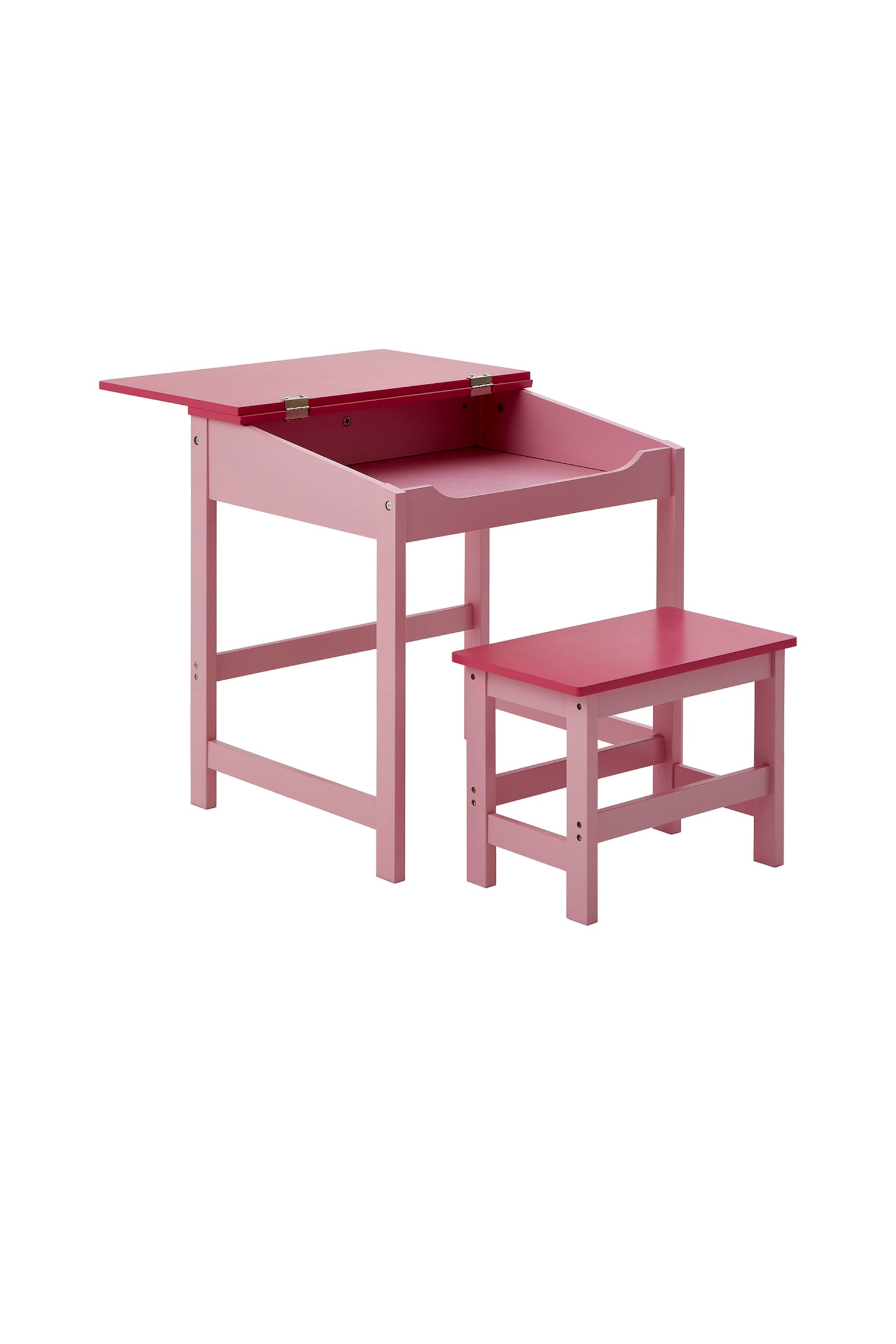 Kids Desk And Stool - Pink/White/Blue - 7