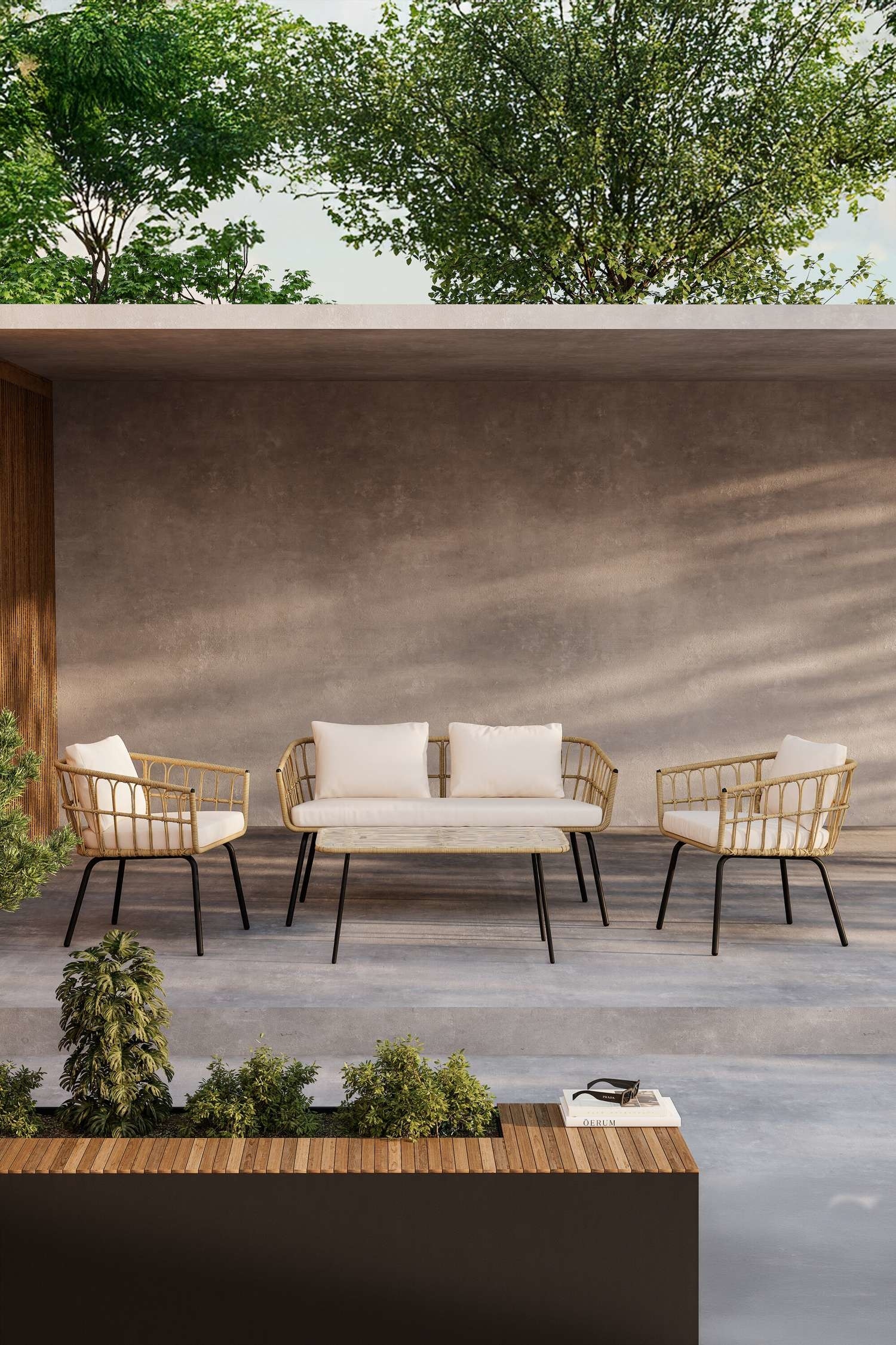 Ortigia Lounge Set - Steel, Nature