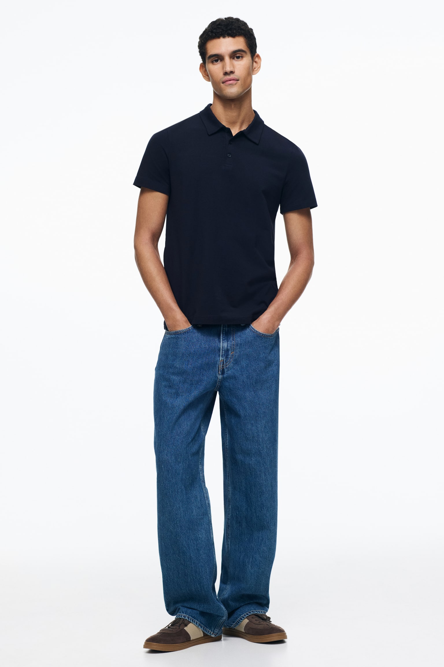 Top polo Slim Fit - Granatowy/Czarny/Jasnoniebieski/Zieleń khaki - 6