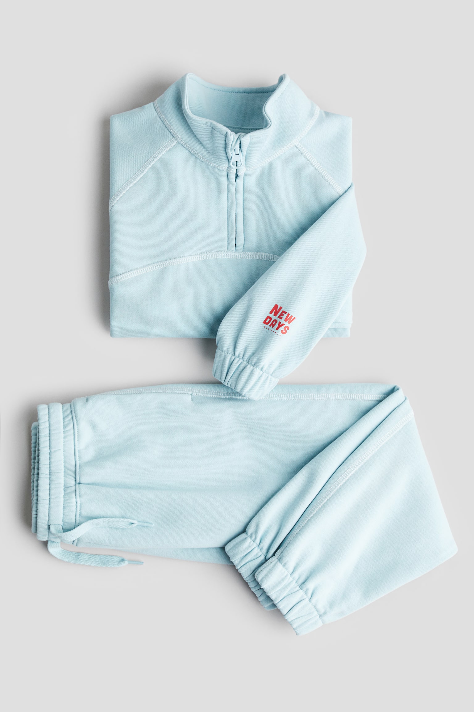 2-piece sweatshirt set - Light turquoise/Dark blue/NYC/Light grey marl - 2