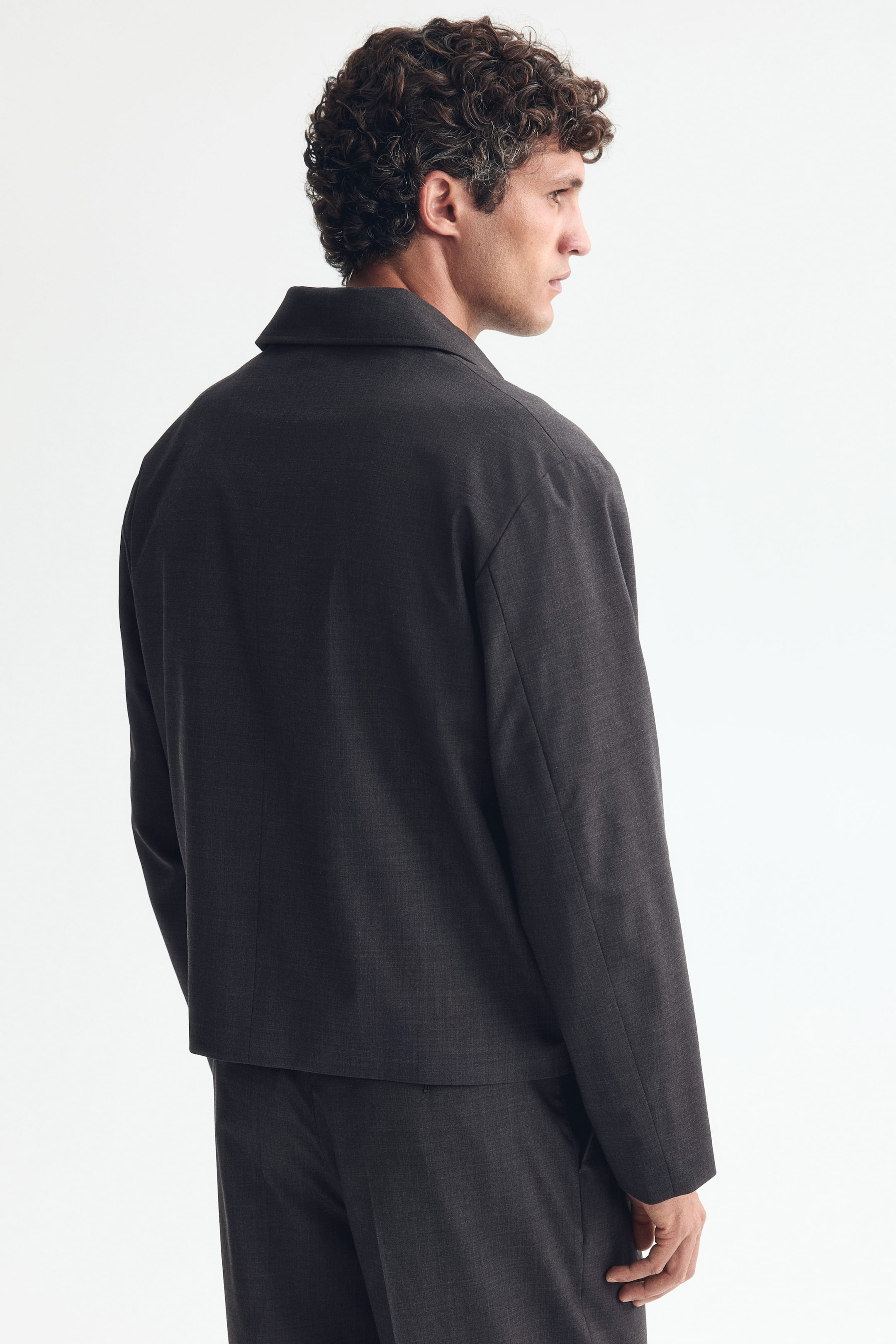 Мужские куртки H&M Wool-Blend Jacket with Collar — фото 3