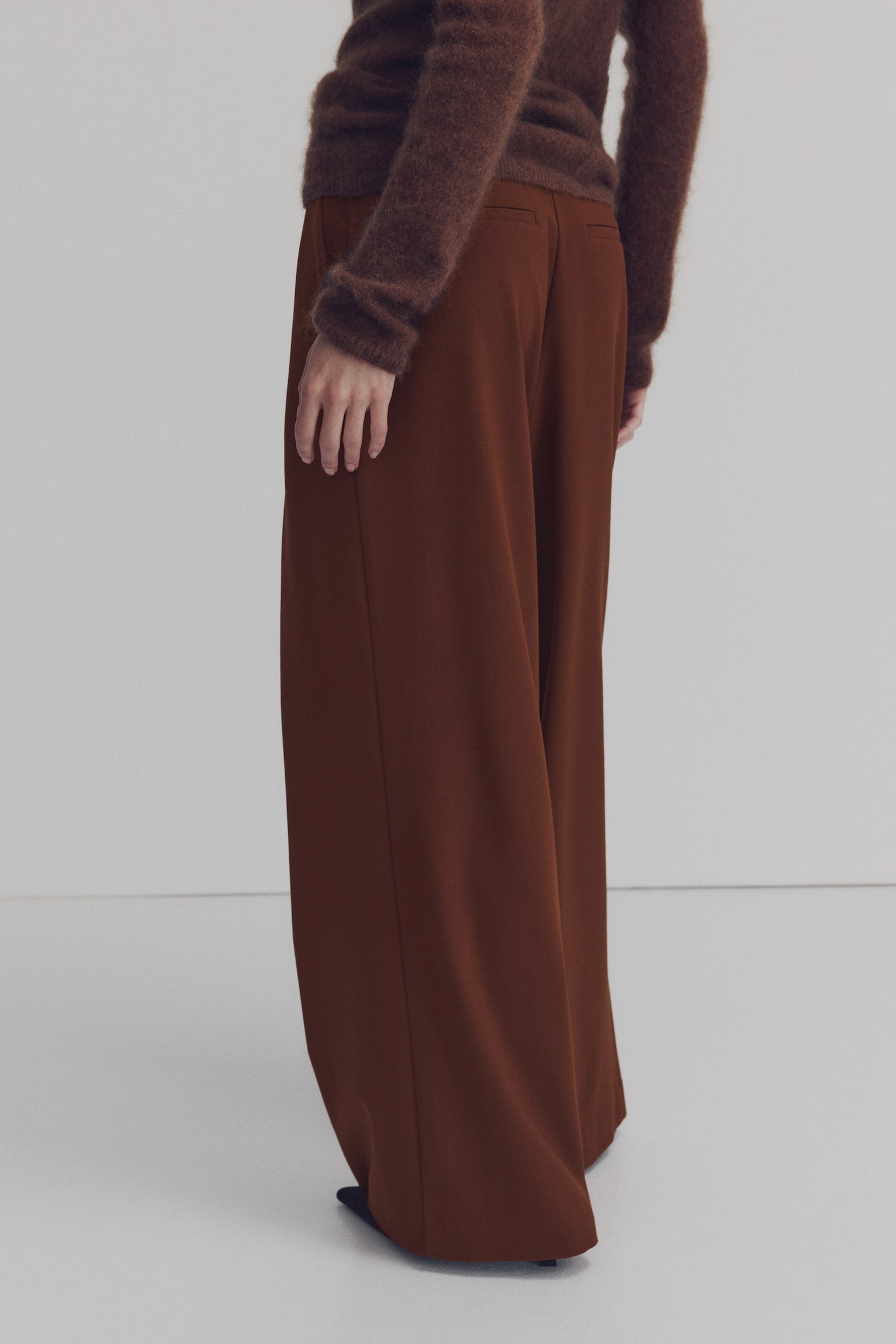 Layered-look trousers - Brown - 3