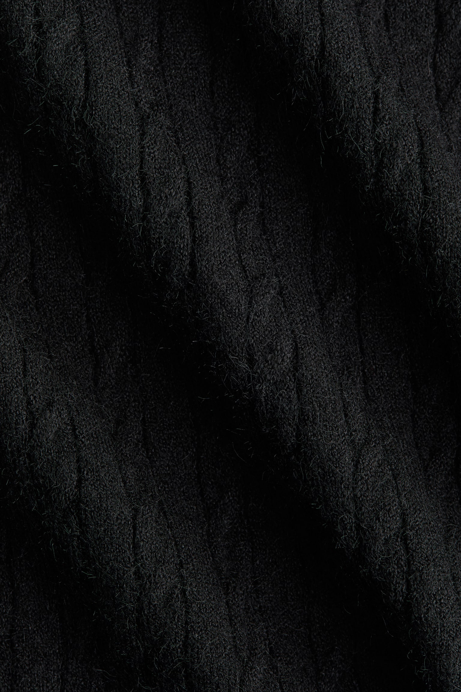 Cable-knit dress - Black - 4