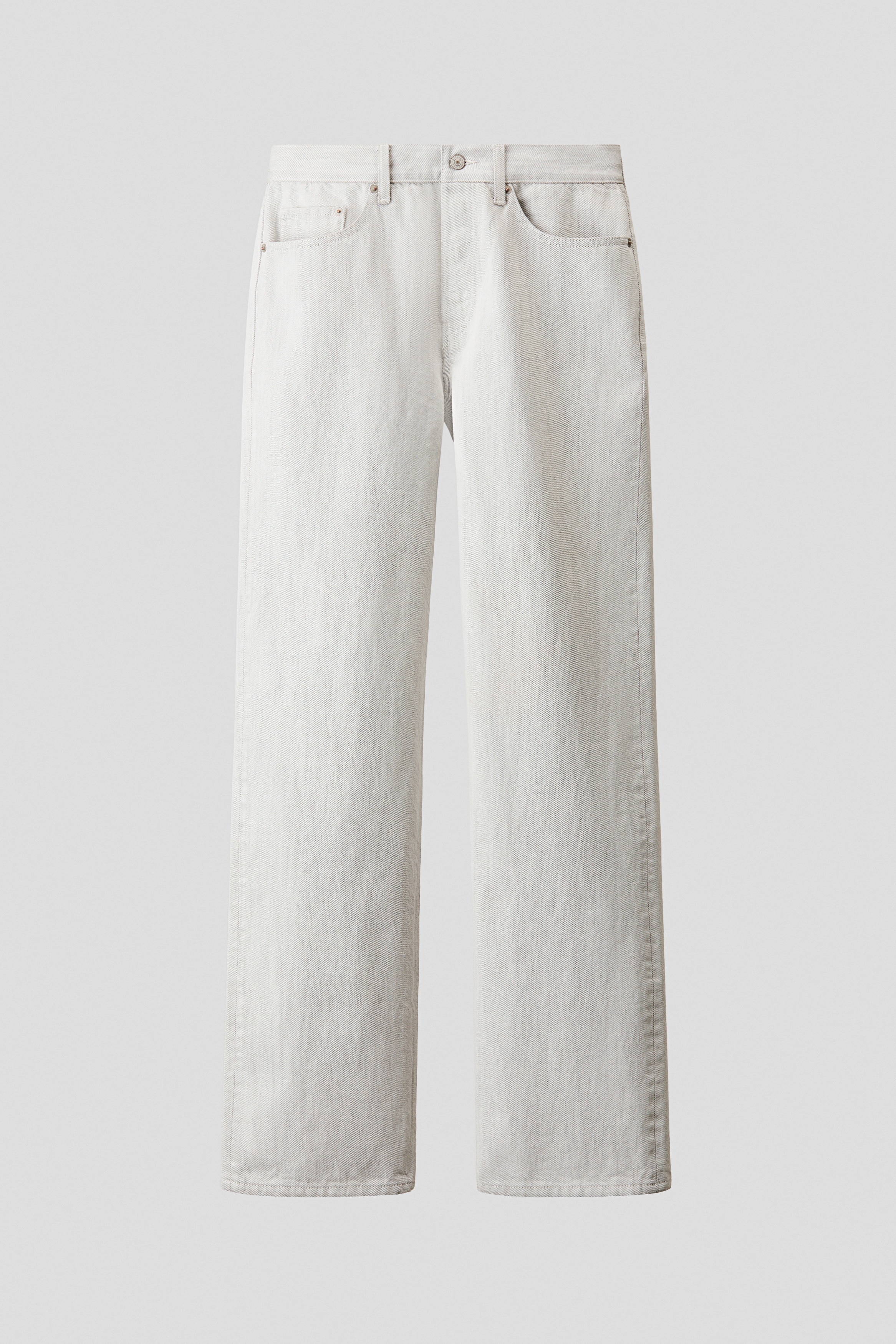 Regular Jeans - Denimweiss/Dunkles Denimblau