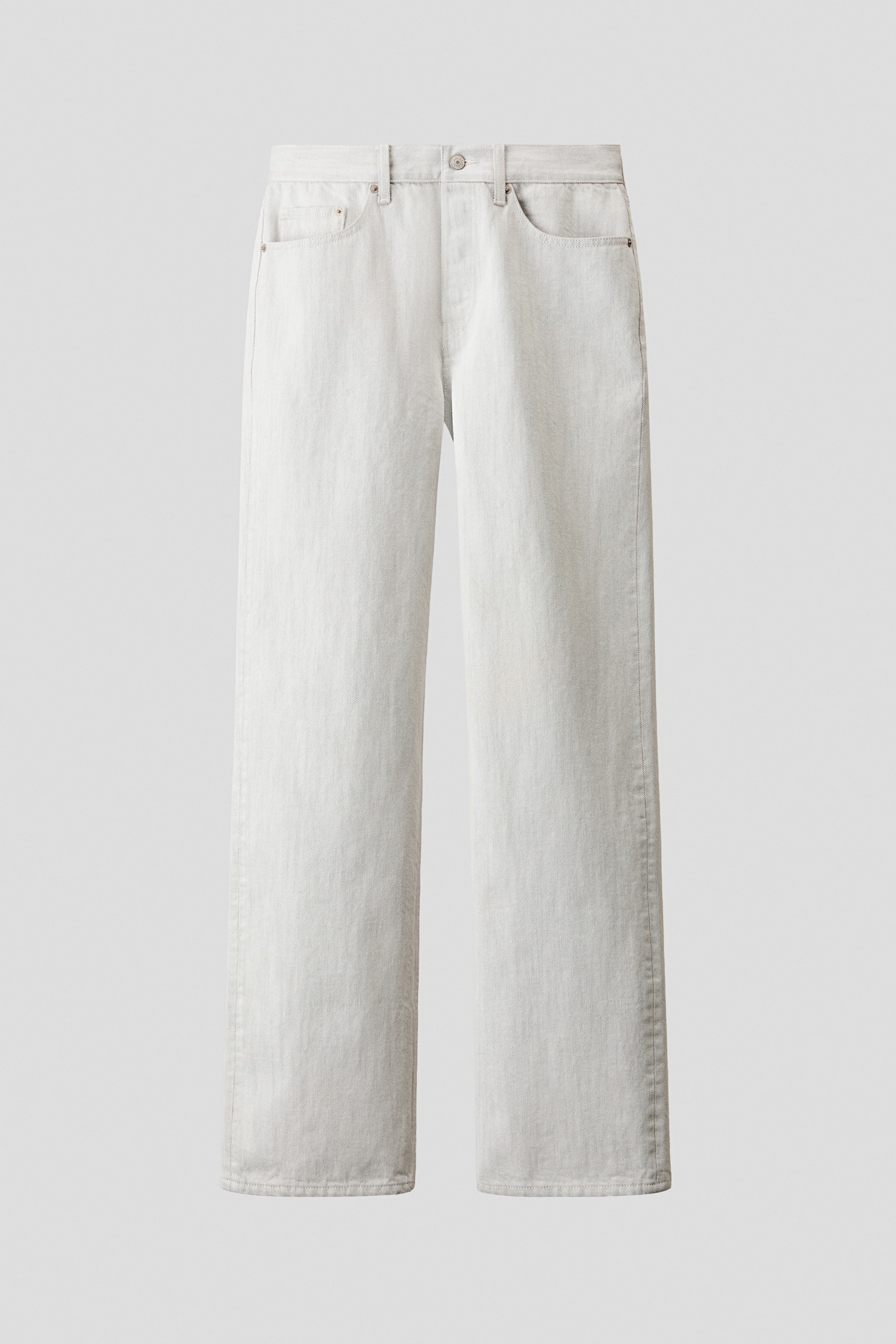 Regular Jeans - Denim white/Dark denim blue/Dark red - 1