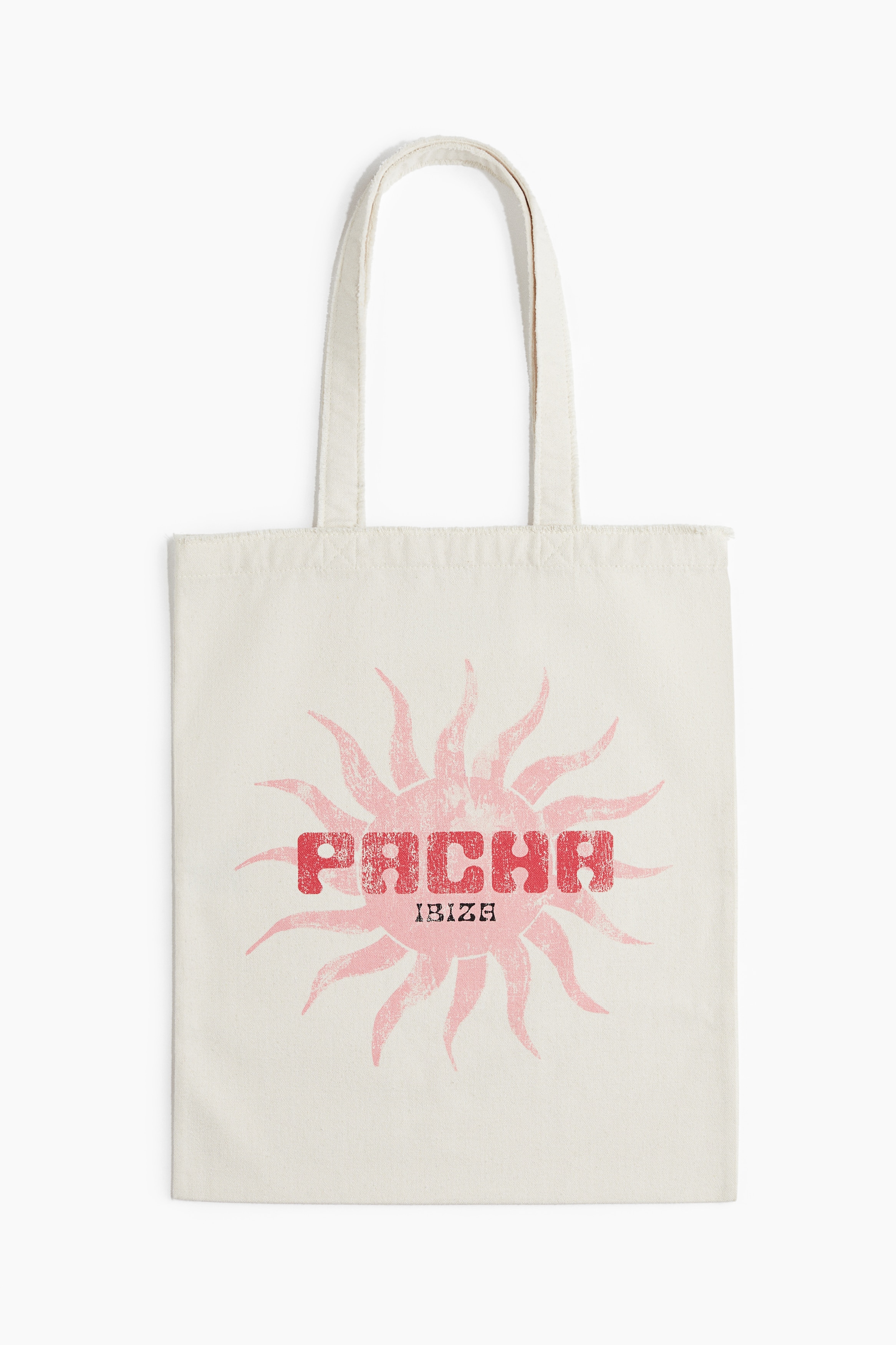 Totebag med tryck - Vit/Pacha