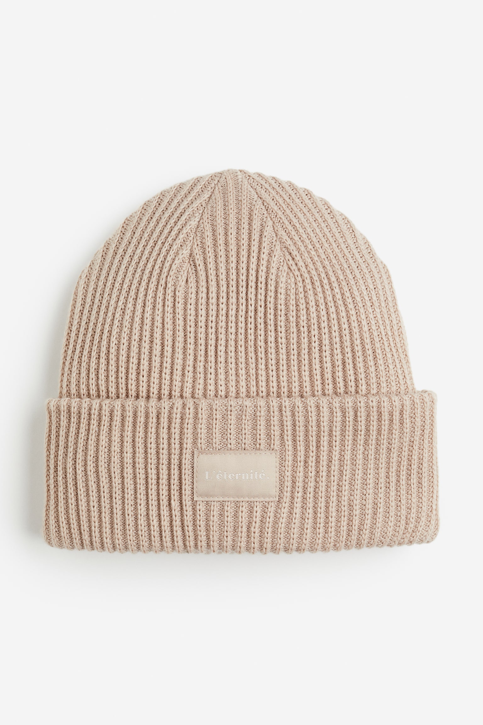 Knit Beanie - Beige/Better days/White/Black/Possibilité - 1