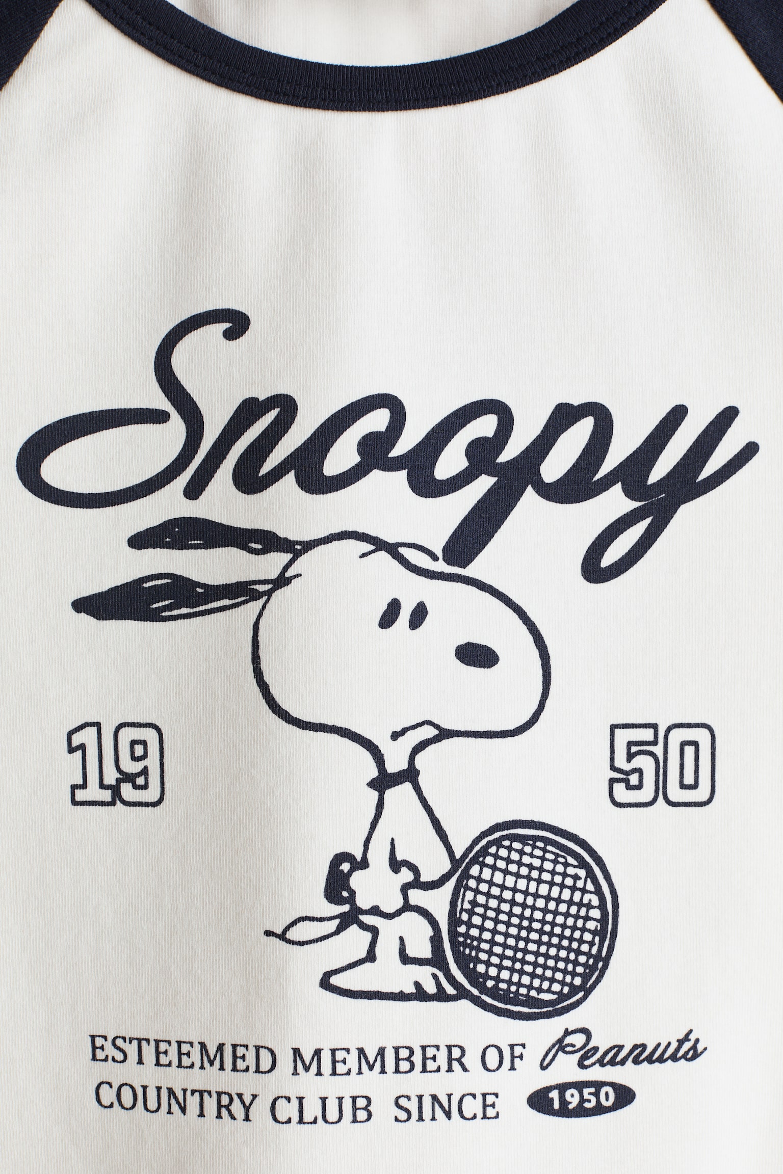 Print-motif cotton top - Cream/Snoopy/Light pink/Pompompurin/White/Lilo & Stitch - 2