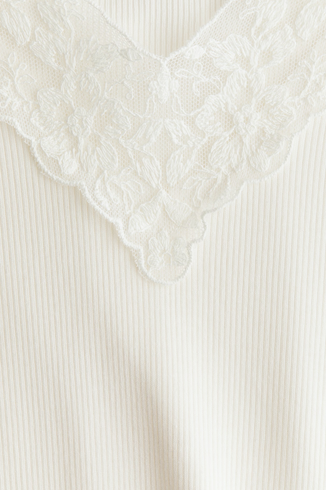 Ribbed V-Neck Top - image 5