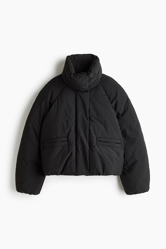 Женская куртка H&M Move Sports Puffer with ThermoMove™, цвет: Чёрный