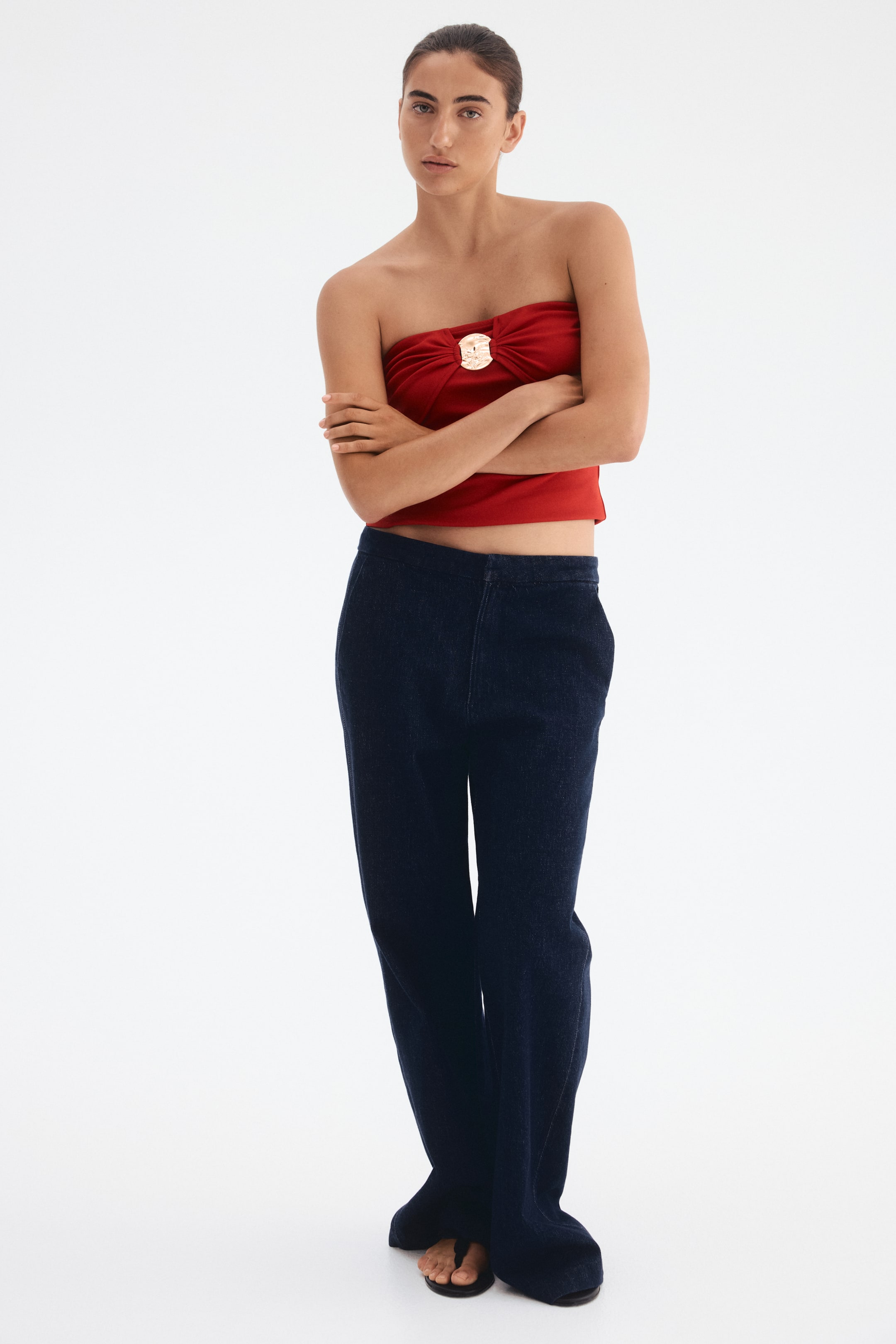 Grotere afbeelding bekijken: Tubetop van interlocktricot - Rood - DAMES | H&M BE 2