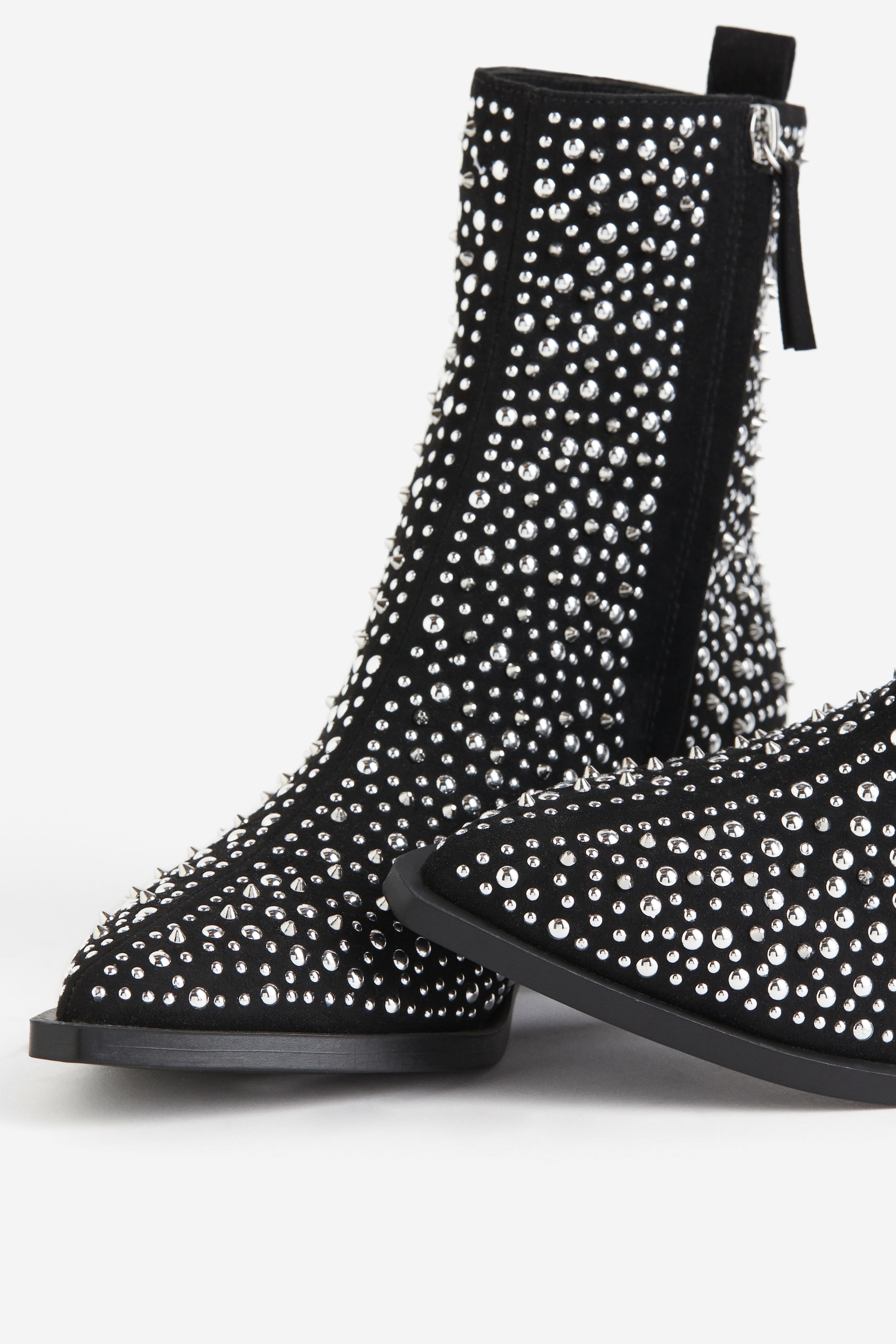 Stud-embellished Boots - Black - Ladies | H&M US