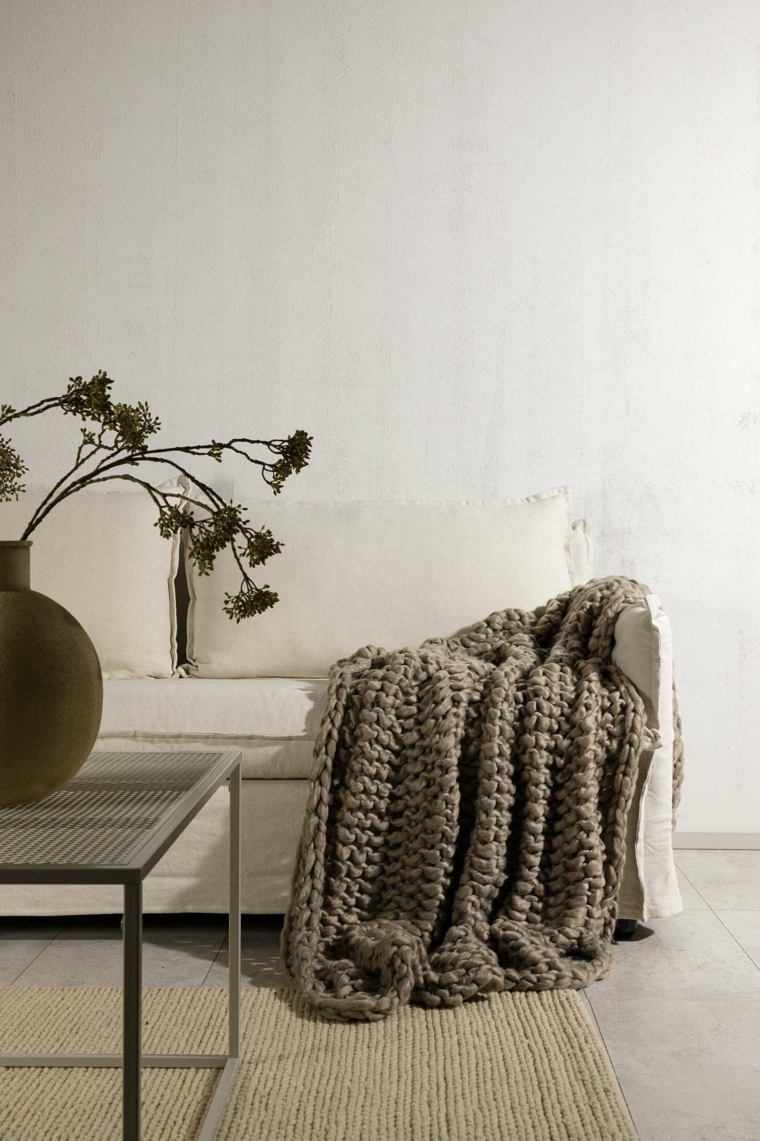 Kate Pläd - Polyester, Brun/Polyester, Mossgrön