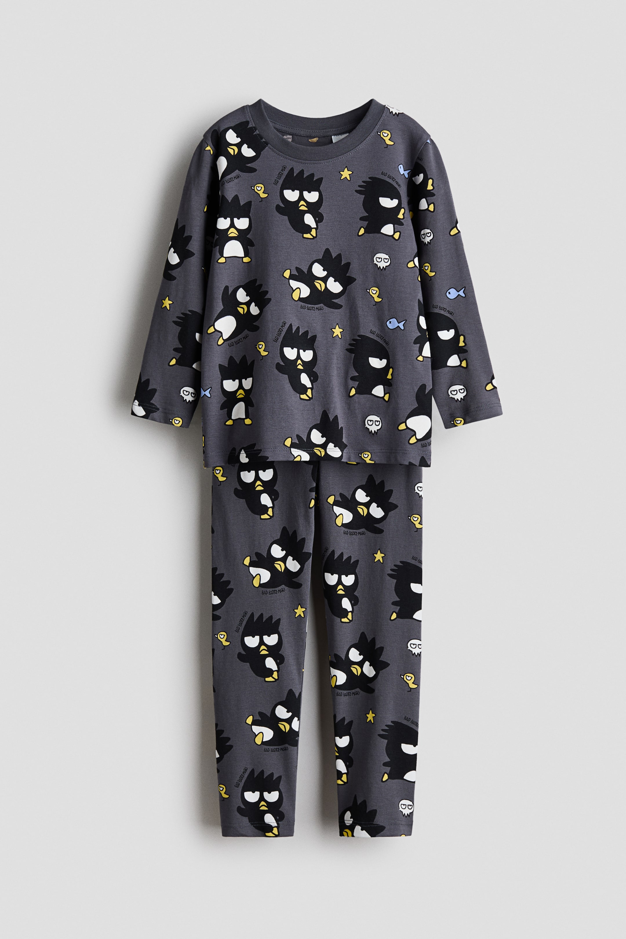 View larger image: Printed cotton pyjamas - Dark grey/Badtz-Maru - Kids | H&M SG 1