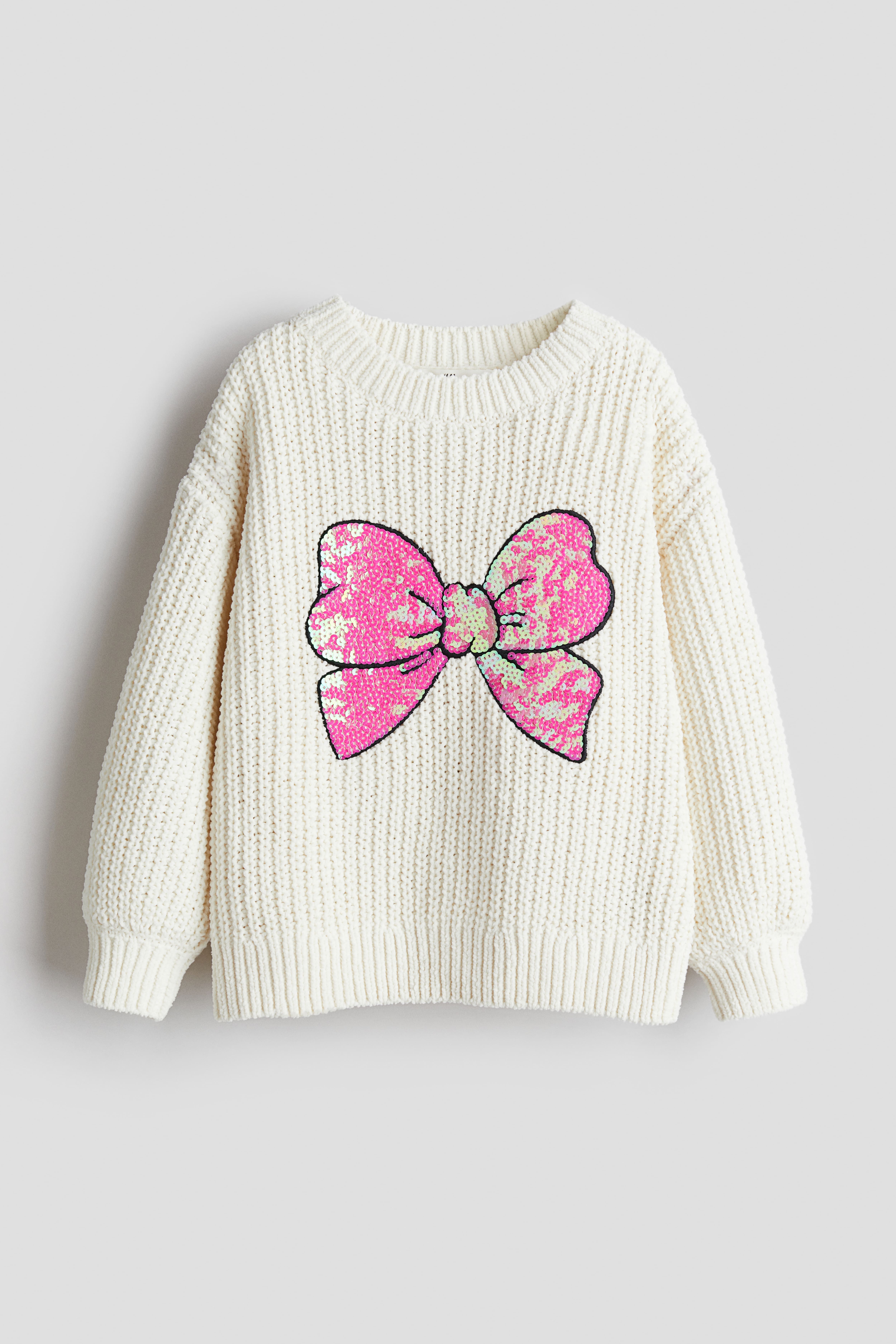 Knitted chenille jumper