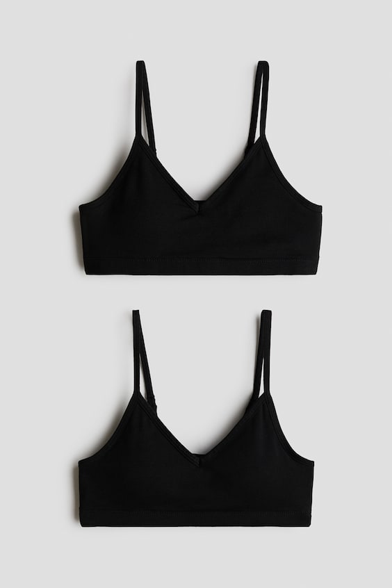 Детские топы H&M 2-Pack Padded Short Tops