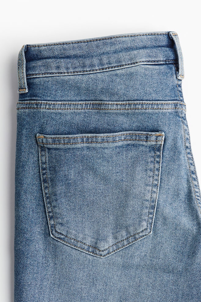 Flared Low Jeans - Màu xanh denim nhạt/Màu xanh denim đậm - 6