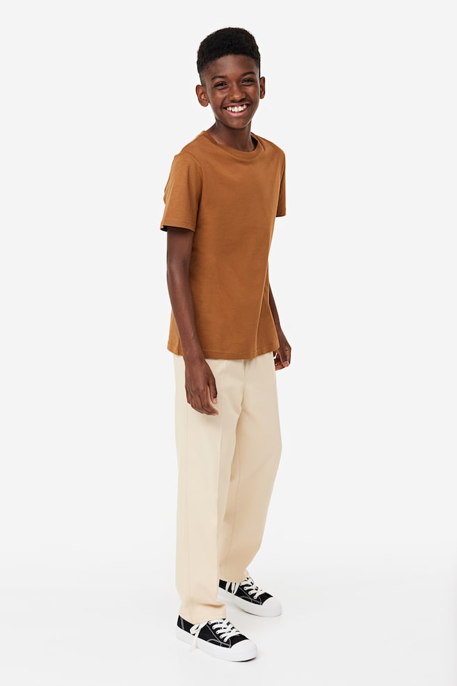 Chinos Relaxed Fit - Ljusbeige/Svart - 6