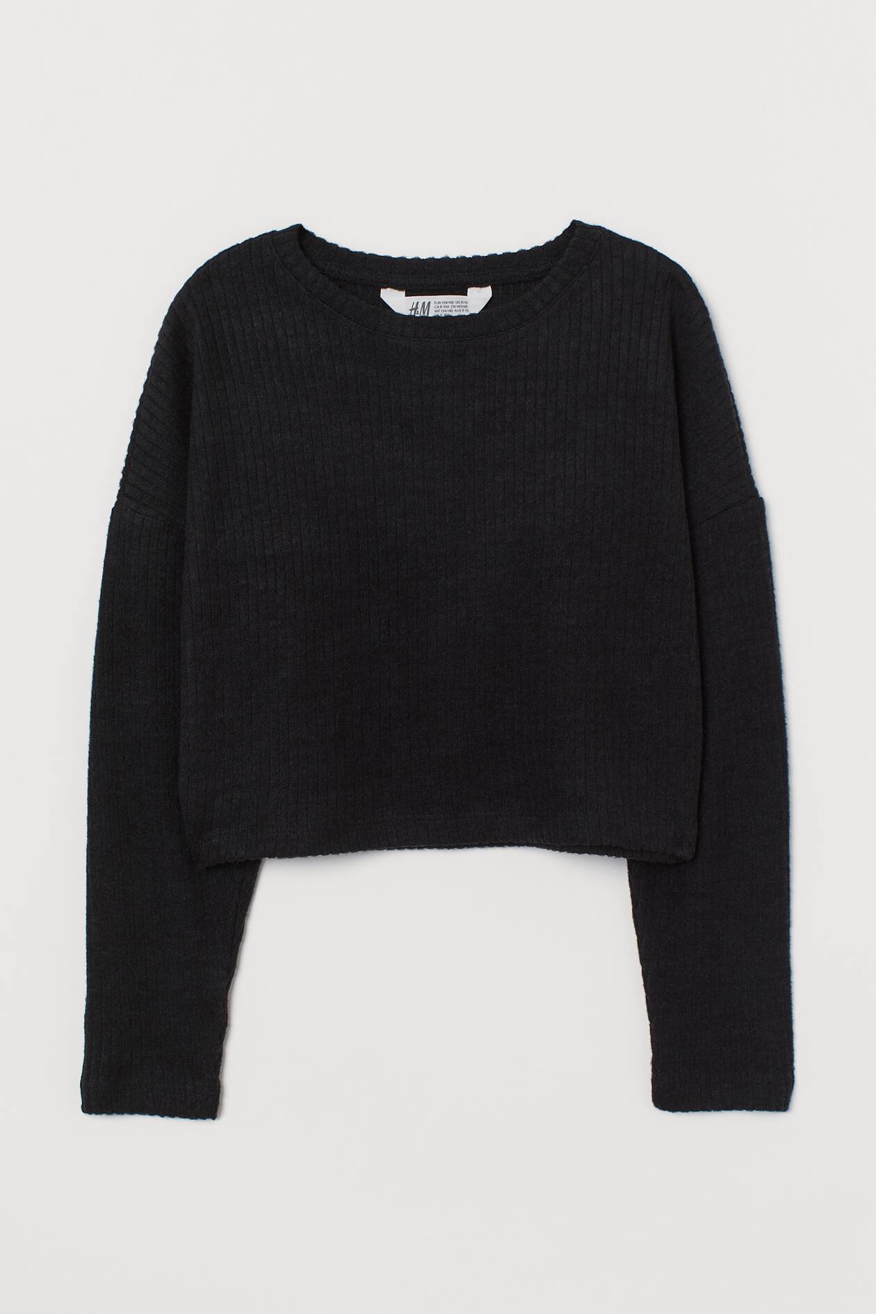 Boxy jumper - Black - Kids | H&M GB