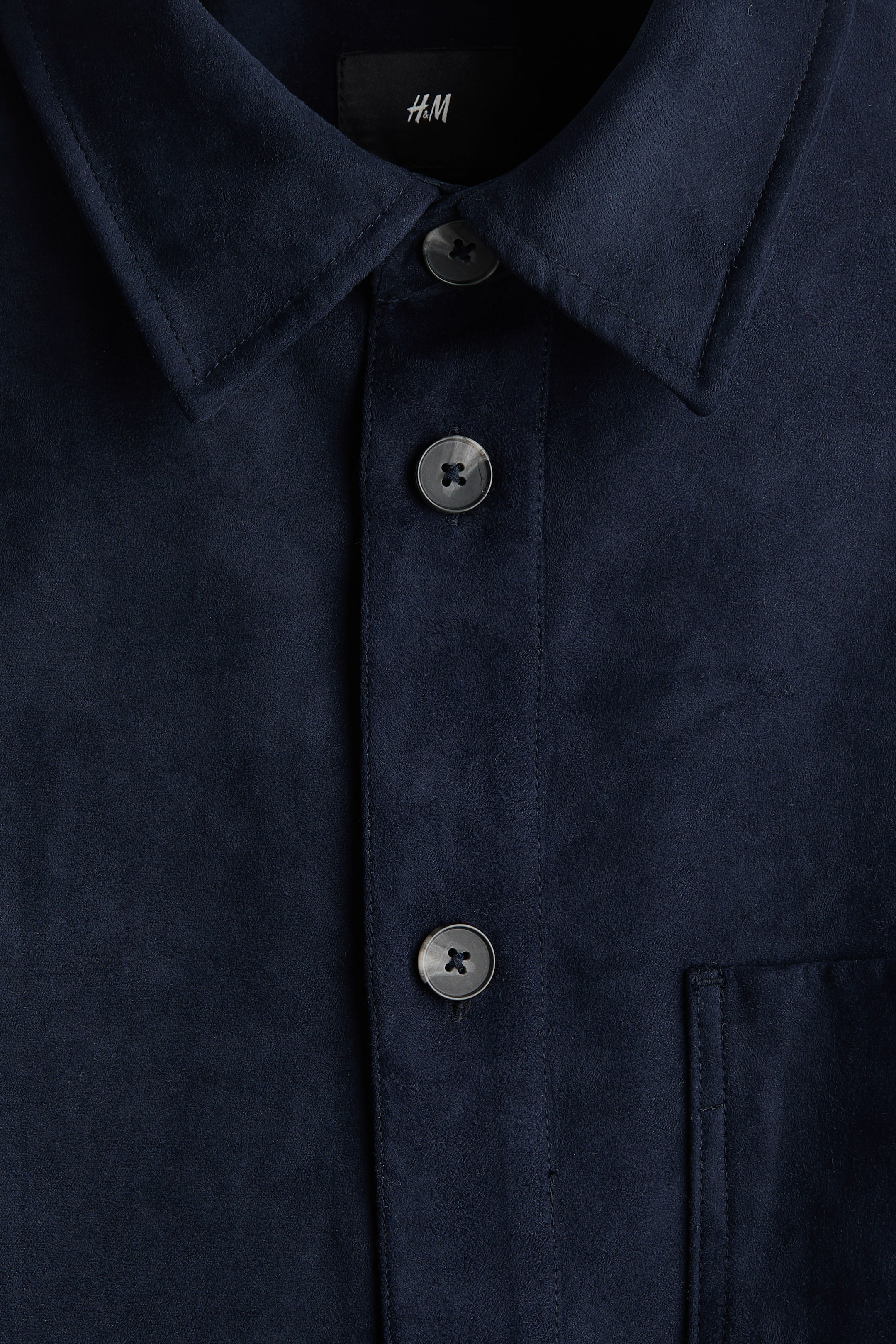拡大画像を表示: オーバーシャツ - ダークブルー - Men | H&M JP 5