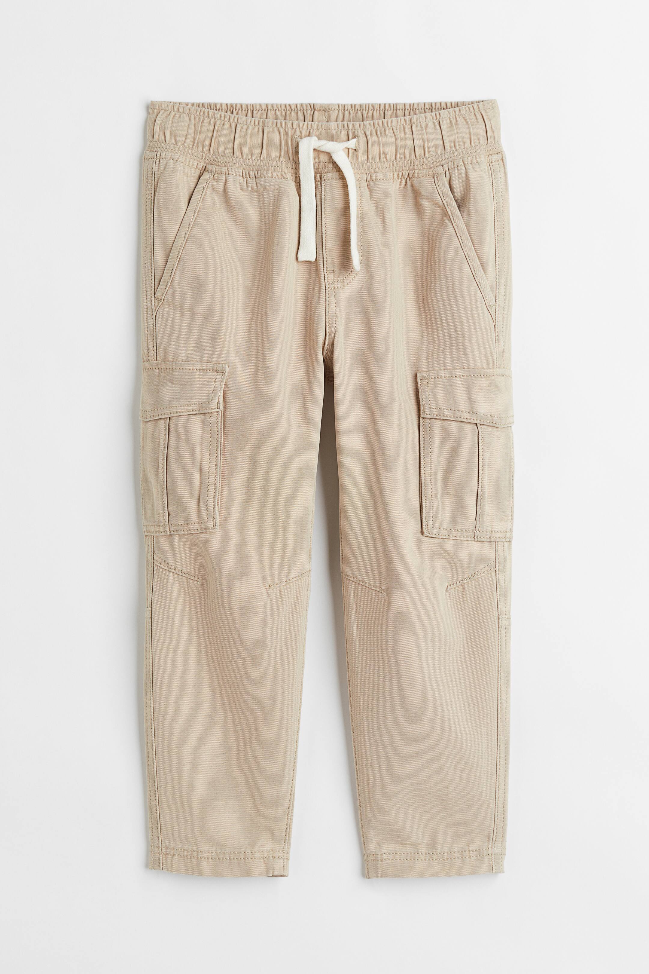 View larger image: Relaxed Fit cargo joggers - Beige - Kids | H&M 1