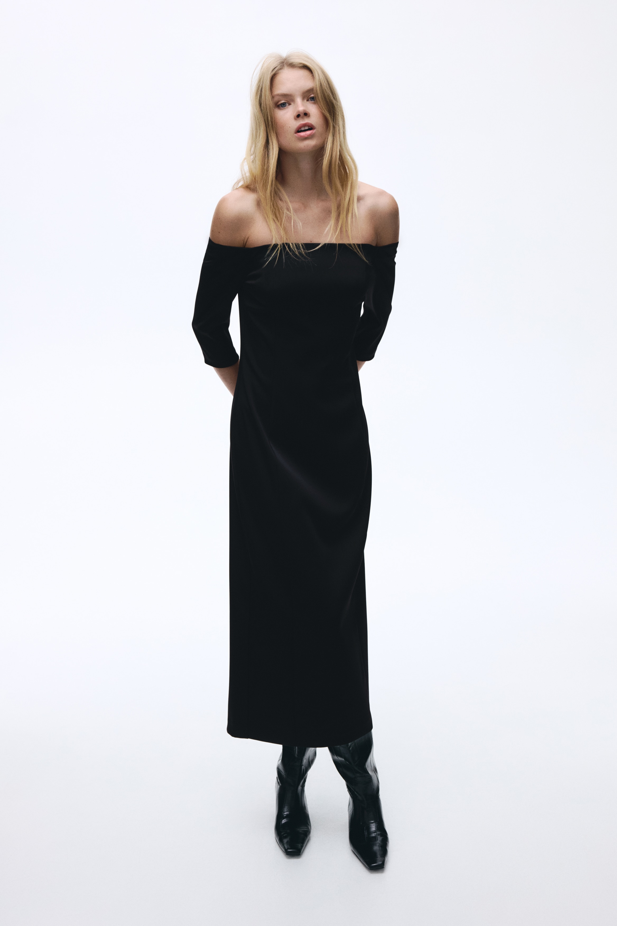 H & M - オフショルダーワンピース - ブラック H & M - オフショルダーワンピース - ブラック