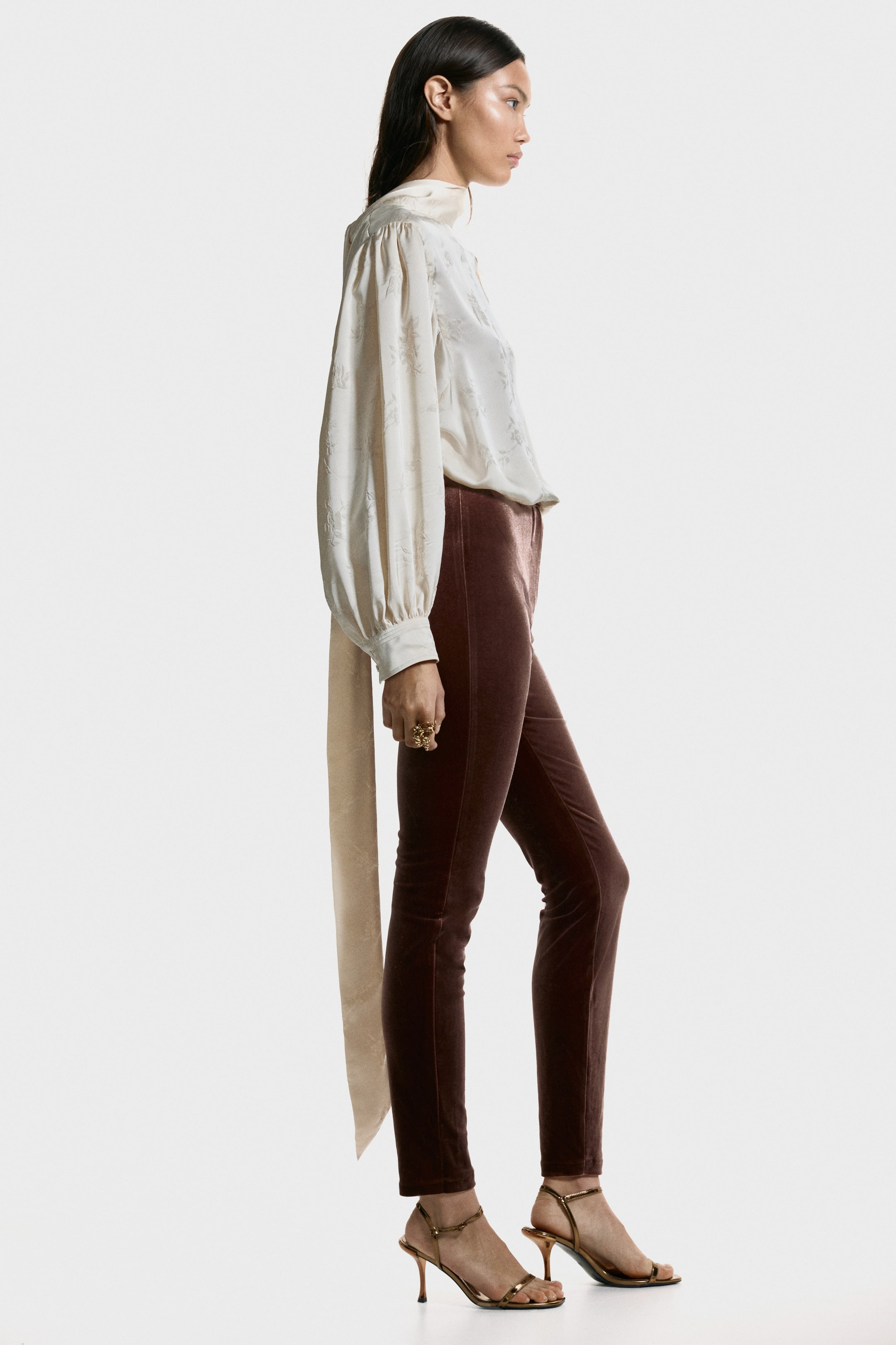 View larger image: Velvet trousers - Dark brown | H&M GB 3