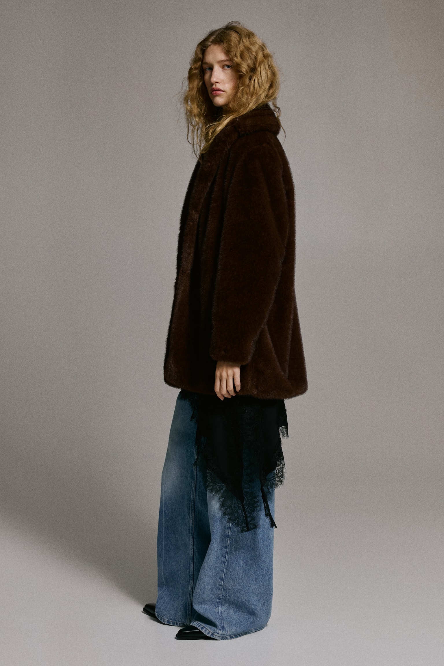 Coat - Dark brown/Brown - 1