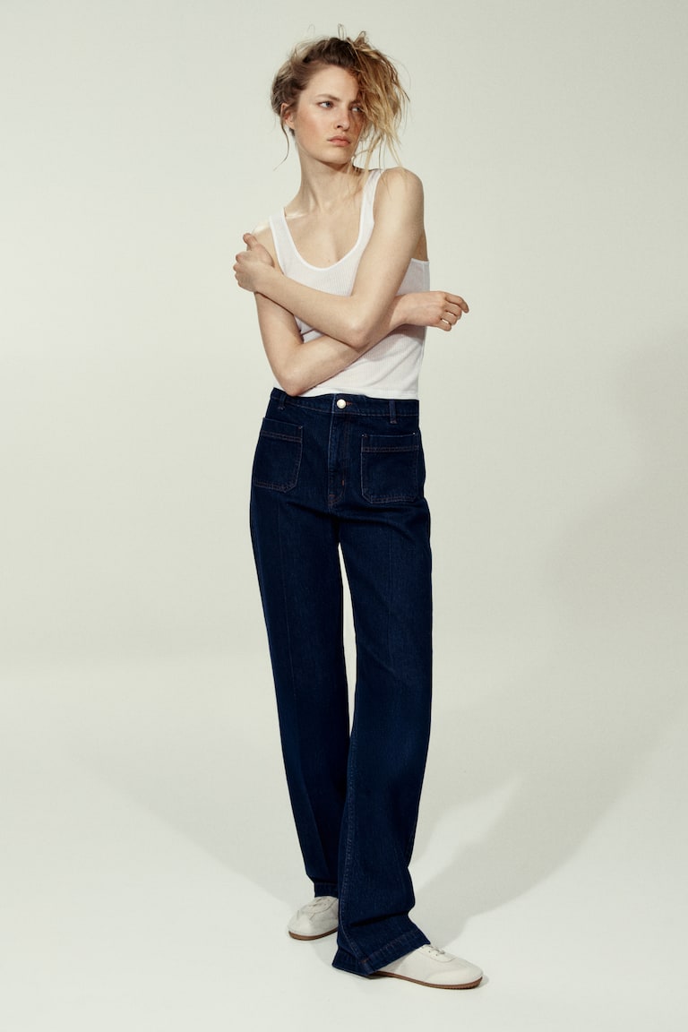 Wide High Jeans