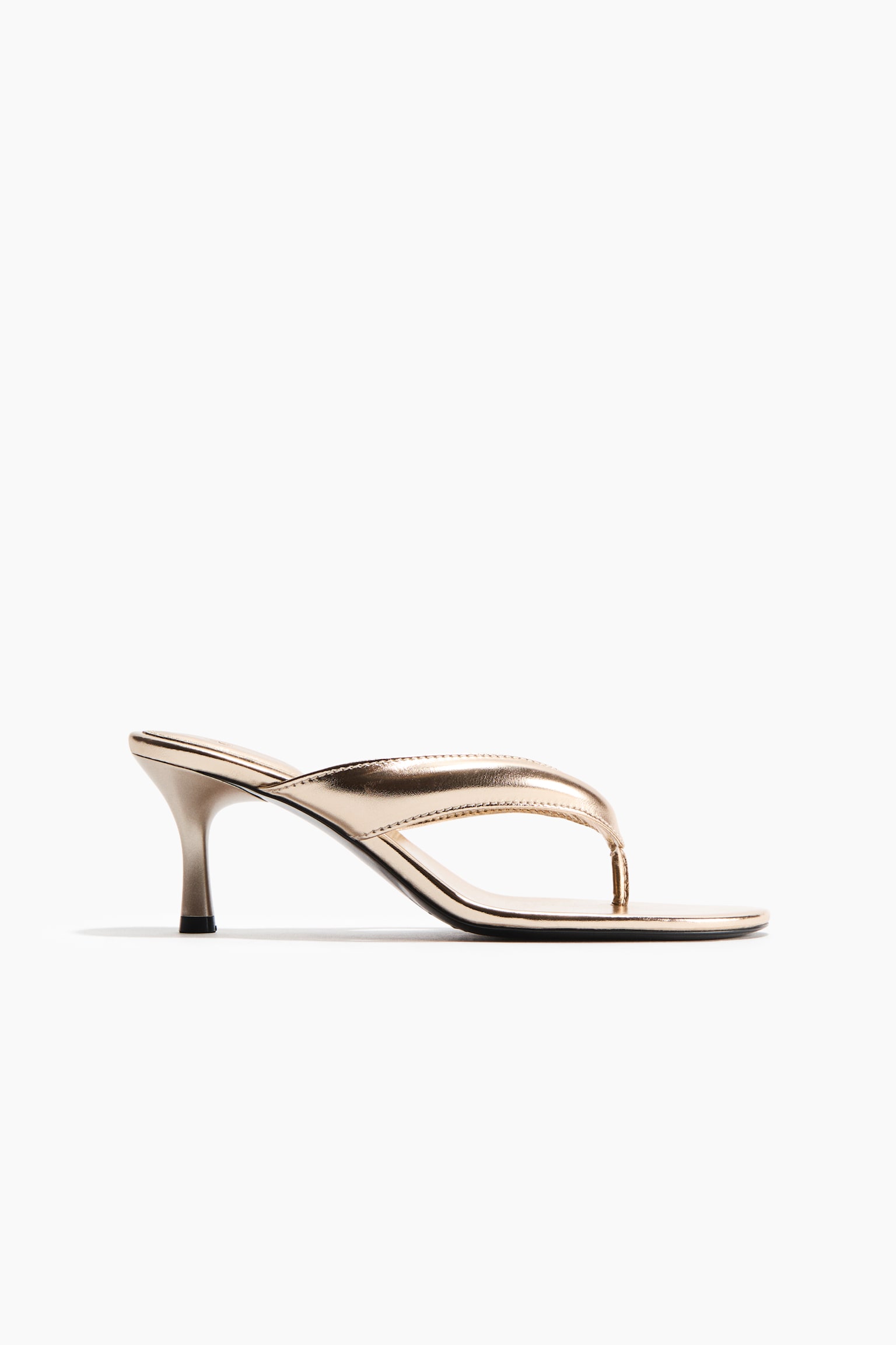 Sandaler med hæl - Guld/Lys beige/Mørkebrun/Hvid - 1