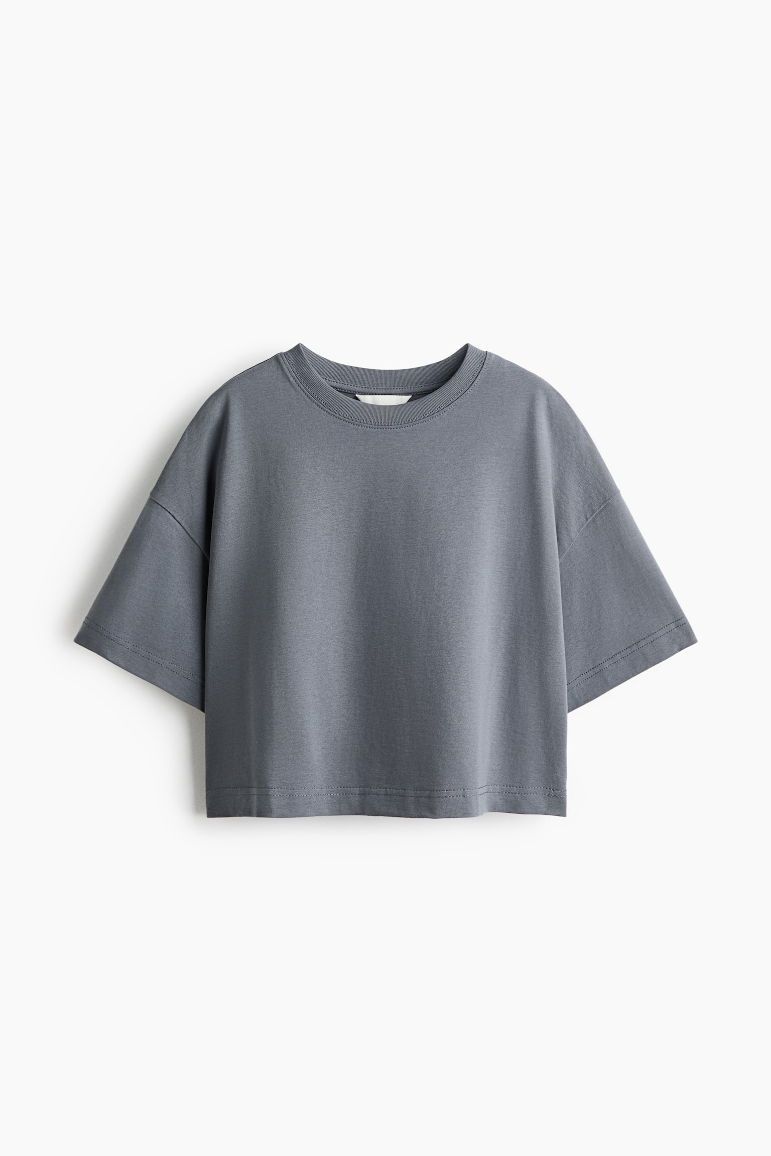 Boxy T-Shirt - Dark gray/Burgundy/White/Light pink/Khaki green/Light turquoise - 1