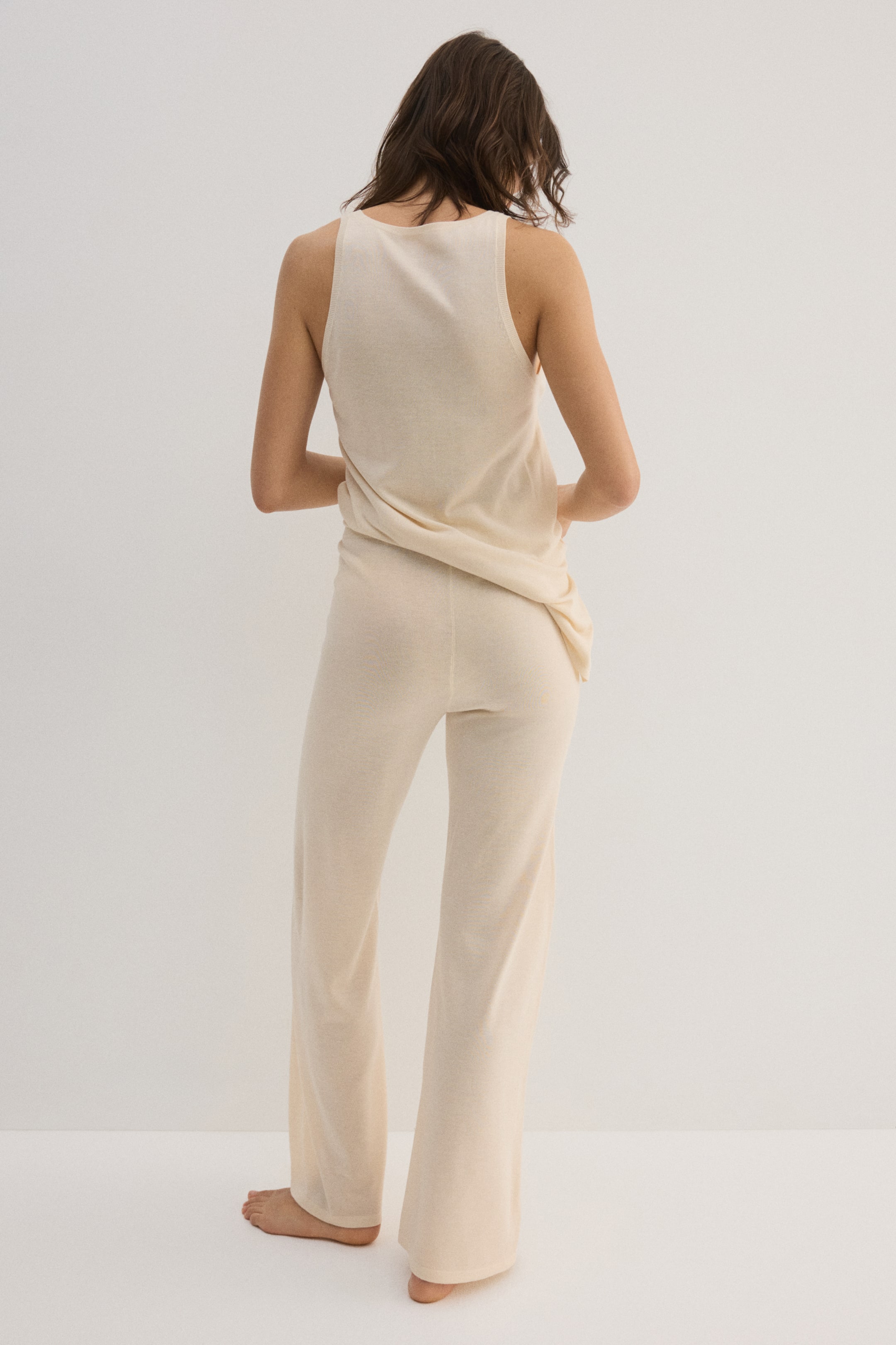 Fine-knit trousers