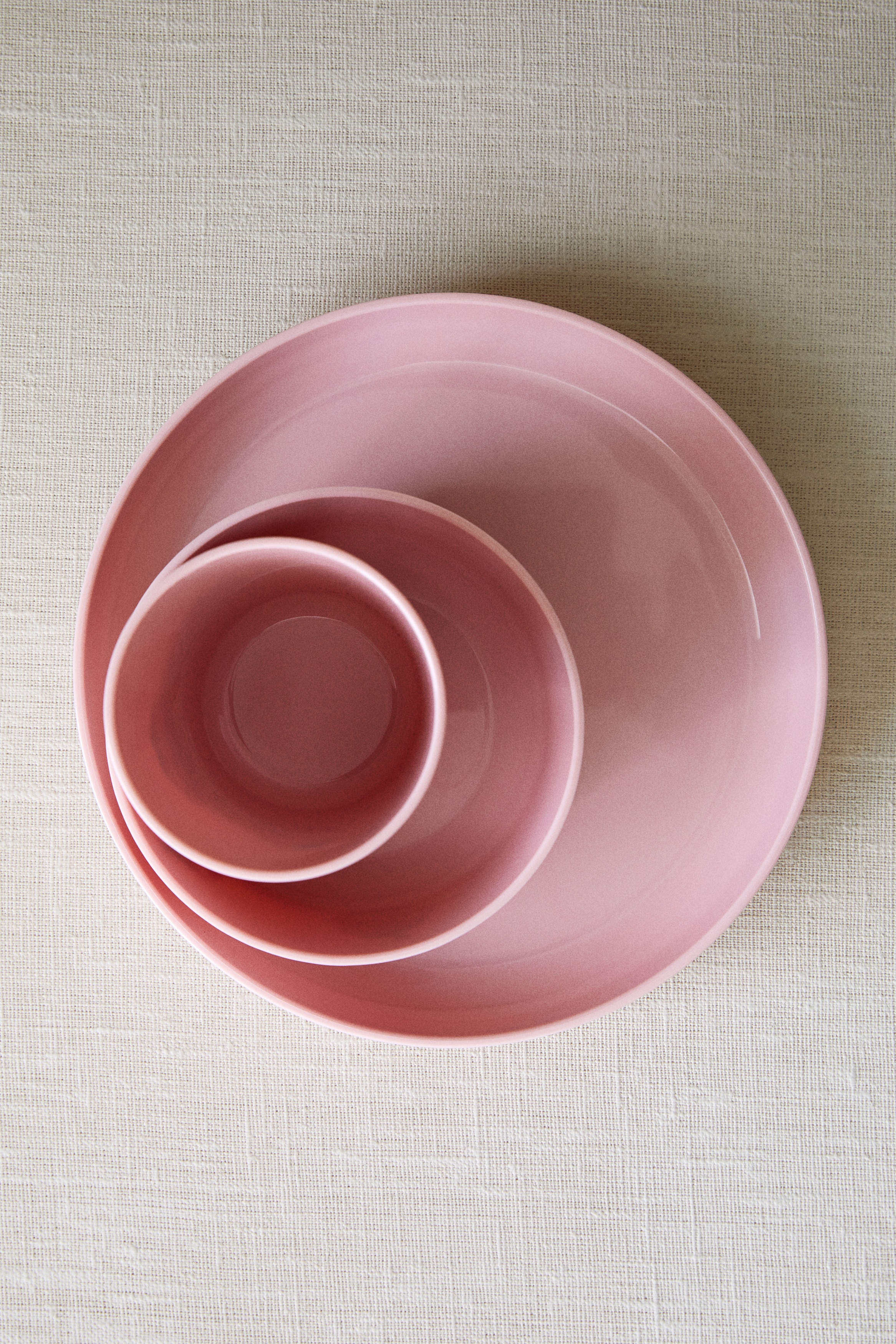 Prato para criança - Rosa/Creme