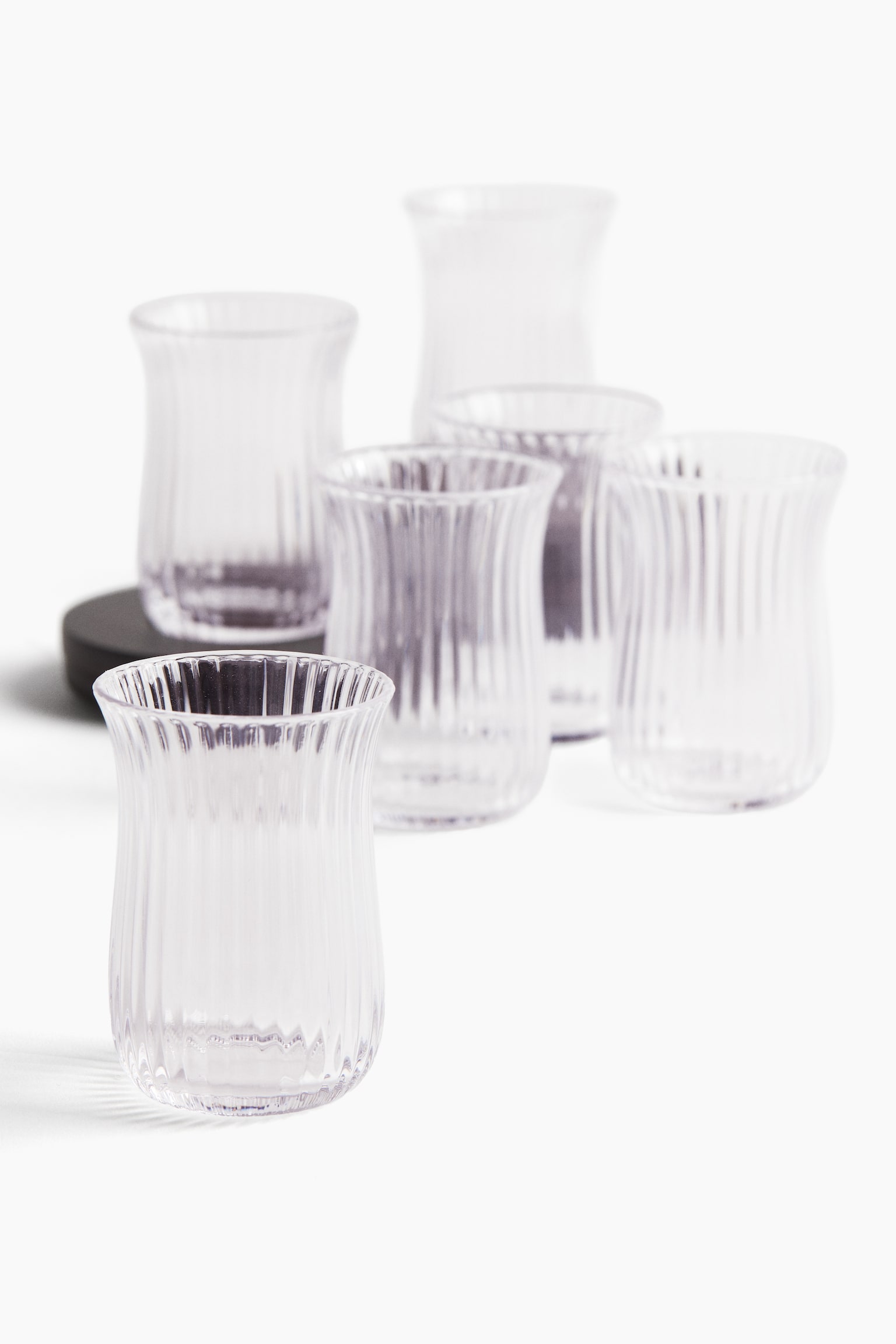 6-pack tea glasses with saucers - Priesvitná - 2