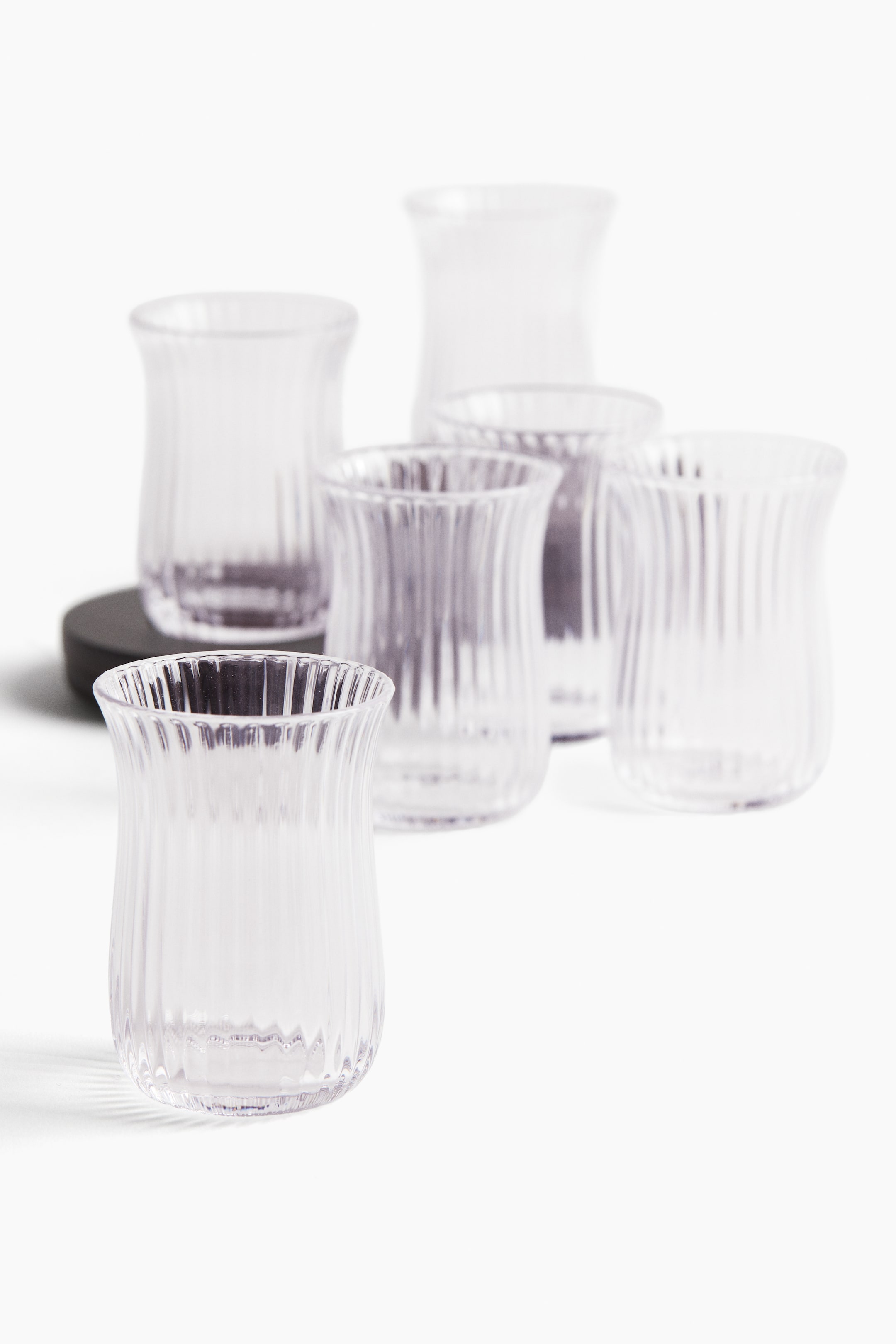 Prikaži veću sliku: 6-pack tea glasses with saucers - Prozirno - Home All | H&M RS 2