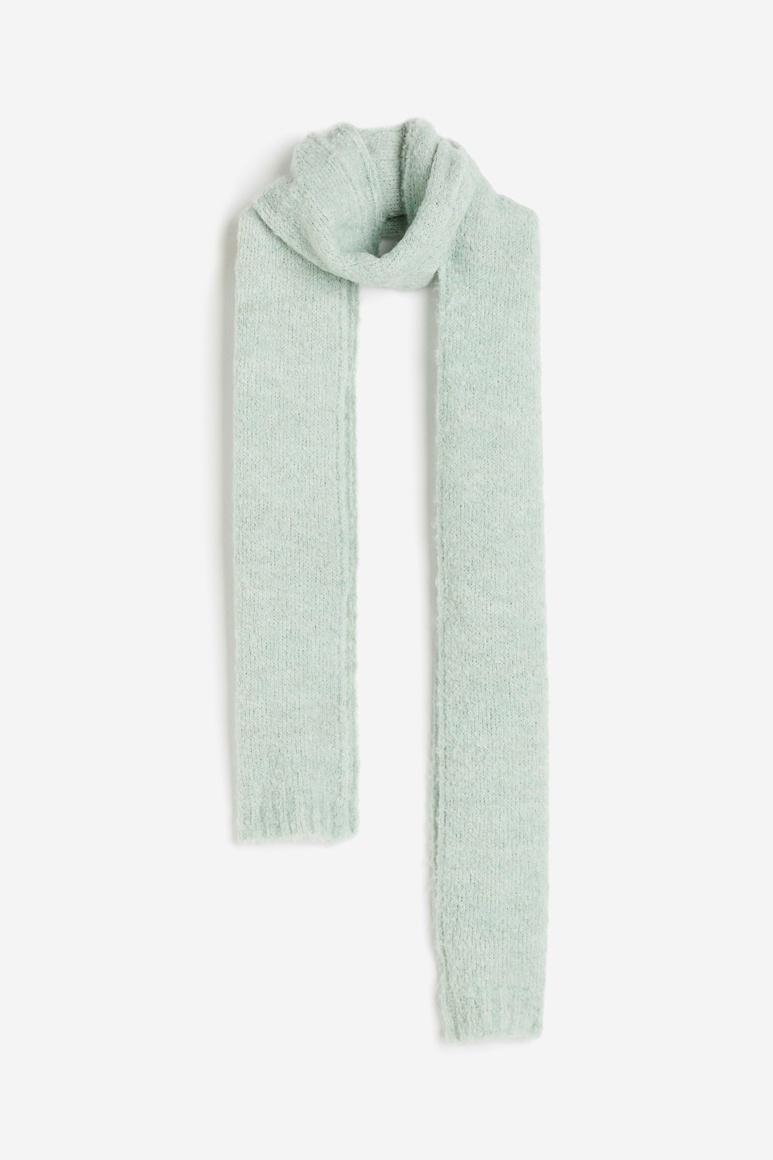 Bouclé scarf - Mint green - 1