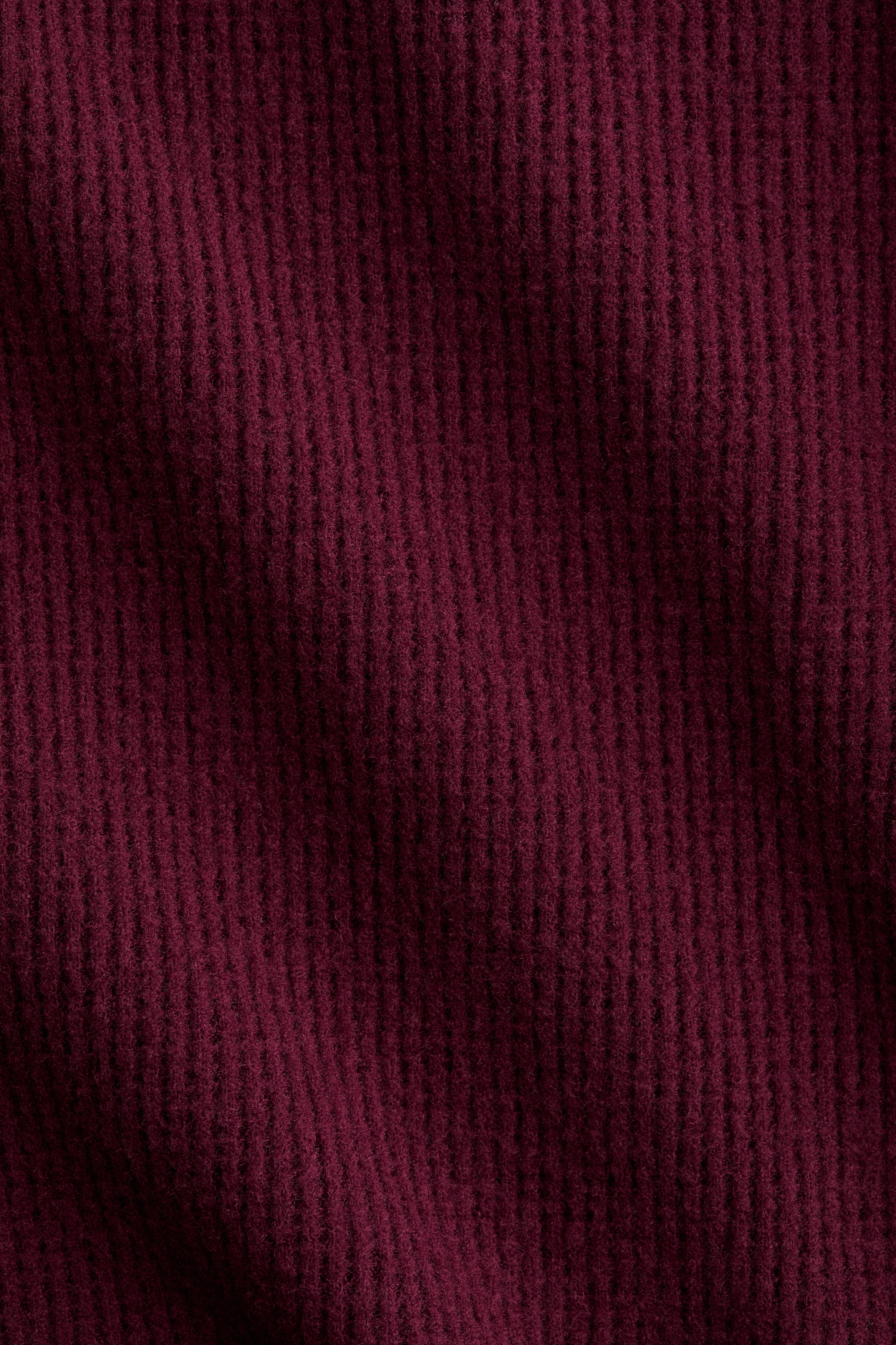 Waffled cardigan