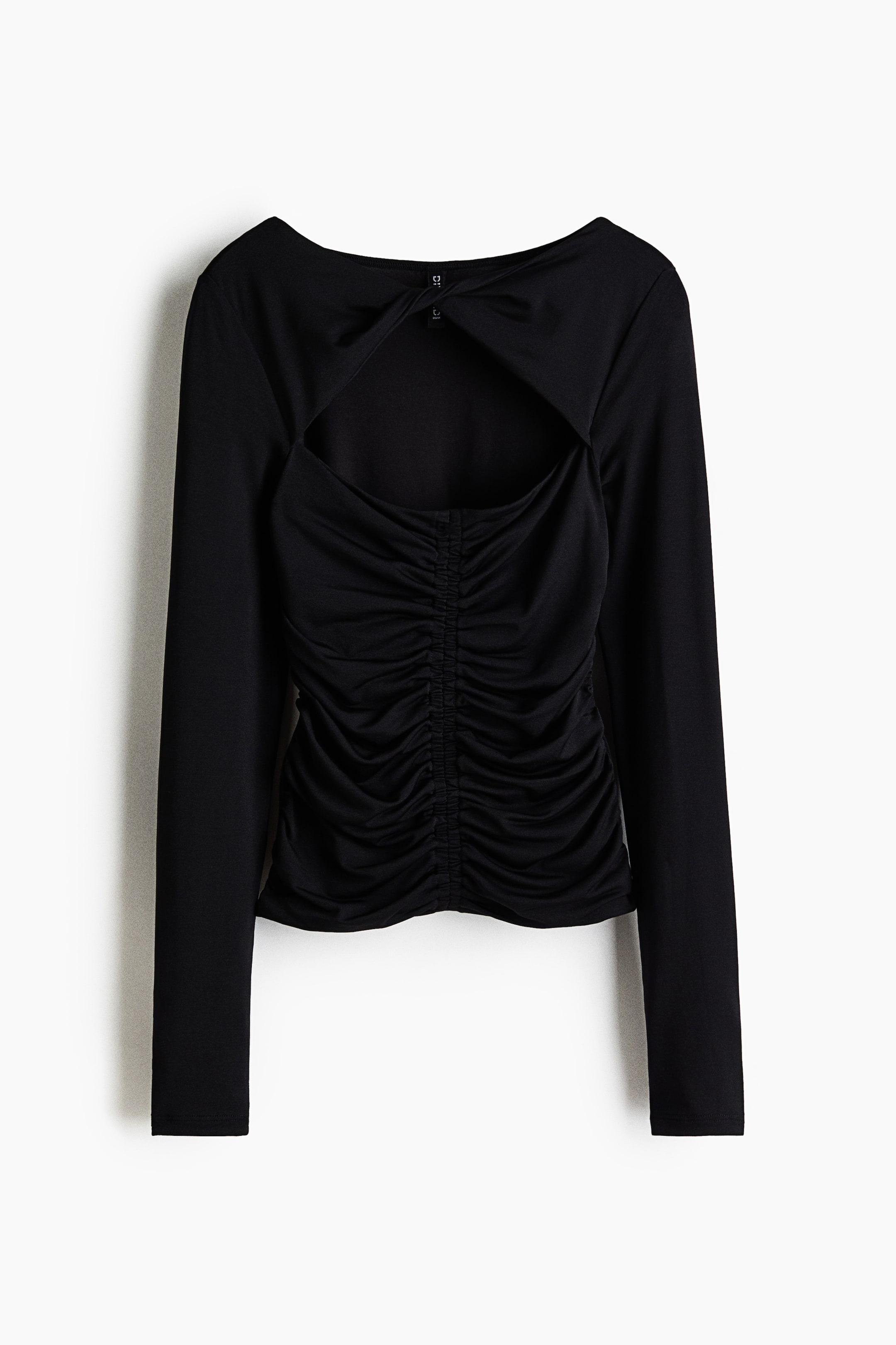 Zobrazit větší obrázek: Cut-out jersey top - Černá - ŽENY | H&M CZ 6