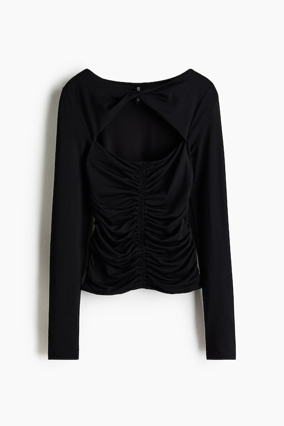 Женские топы H&M Jersey Top with Cutout